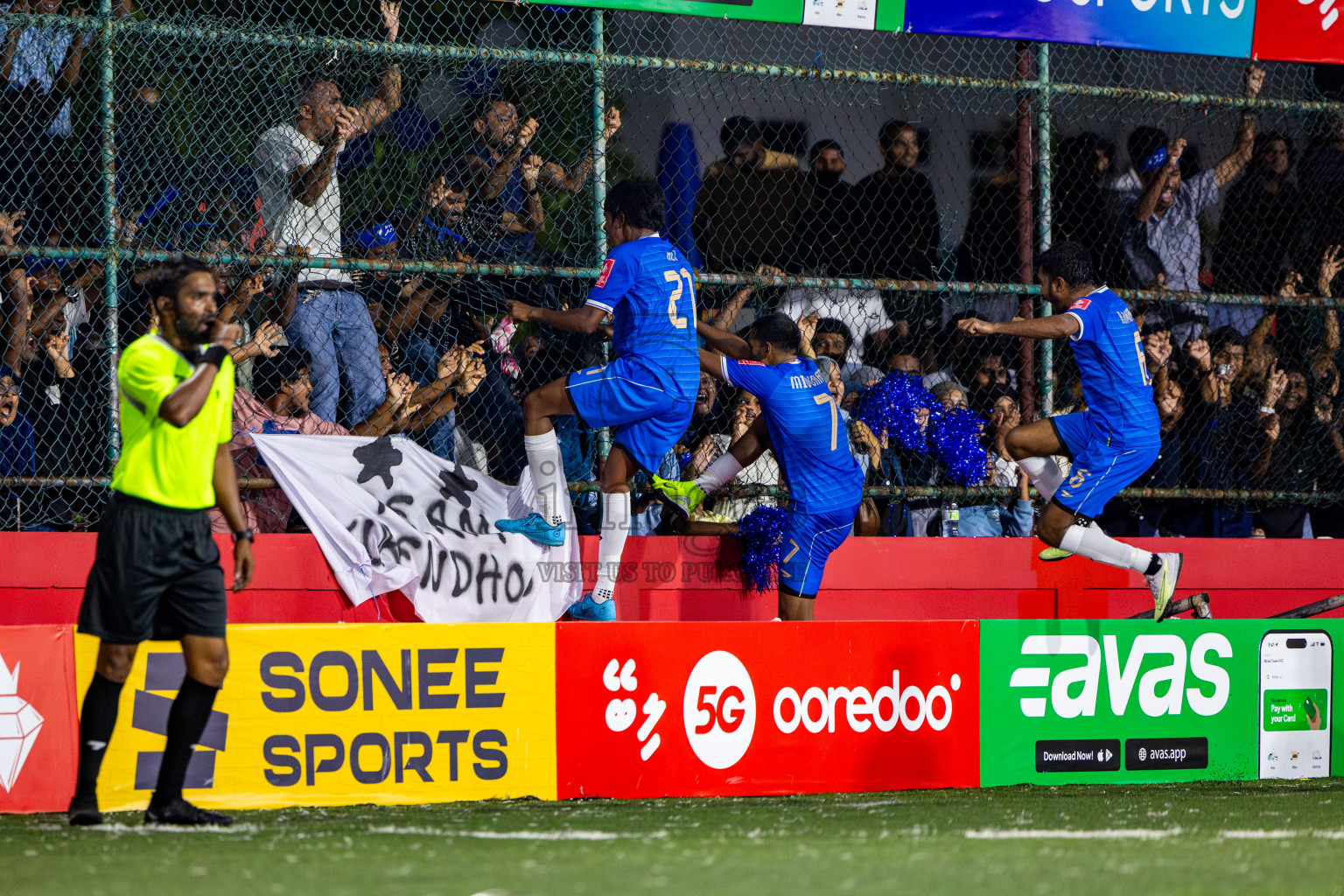 Lh Naifaru vs Lh Kurendhoo in Lhaviyani Atoll Finals Day 26 of Golden Futsal Challenge 2025 was held on Thursday , 30th January 2025, in Hulhumale', Maldives. Photos: Nausham Waheed / images.mv
