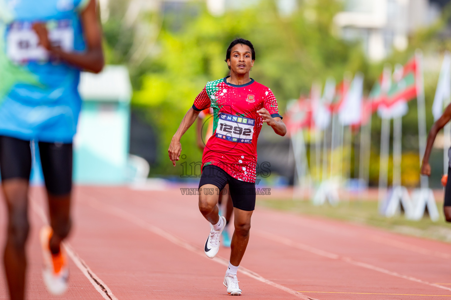 Day 6 of MWSC Interschool Athletics Championships 2024 held in Hulhumale Running Track, Hulhumale, Maldives on Thursday, 14th November 2024. Photos by: Nausham Waheed / Images.mv