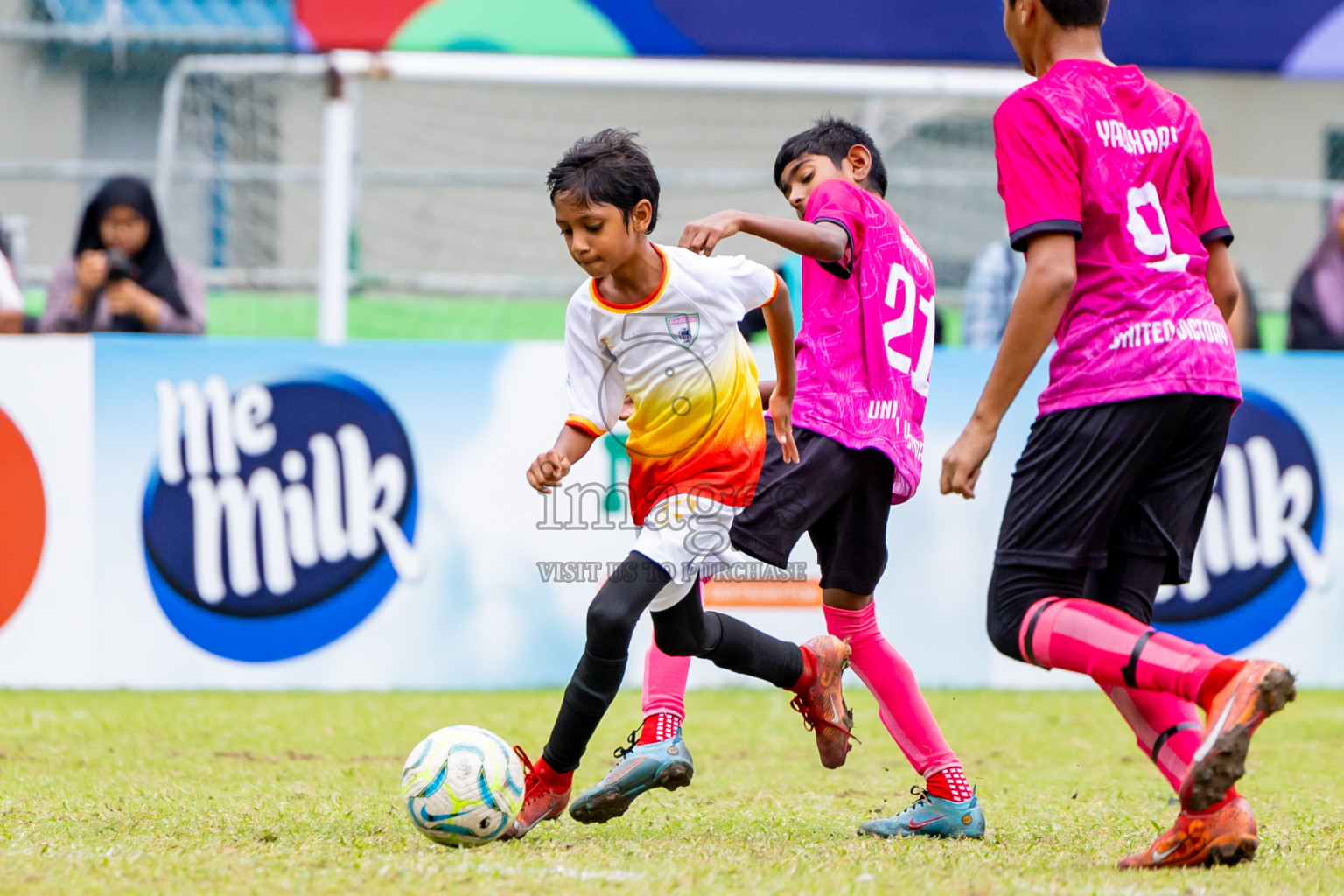 Club Eagles vs United Victory (U12) in Day 11 of Dhivehi Youth League 2024 held at Henveiru Stadium on Tuesday, 17th December 2024. Photos: Nausham Waheed / Images.mv