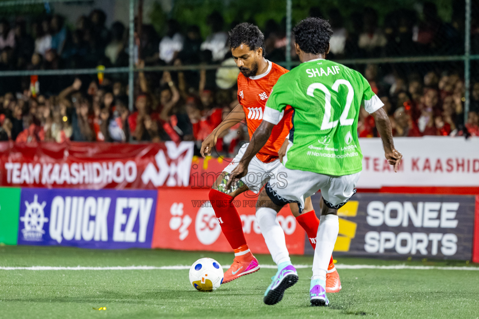 HDh Naivaadhoo vs K Kaashidhoo in the Grand Finals of of Golden Futsal Challenge 2025 held on Tuesday, 25th February 2025 in Hulhumale', Maldives. Photos: Ismail Thoriq / images.mv