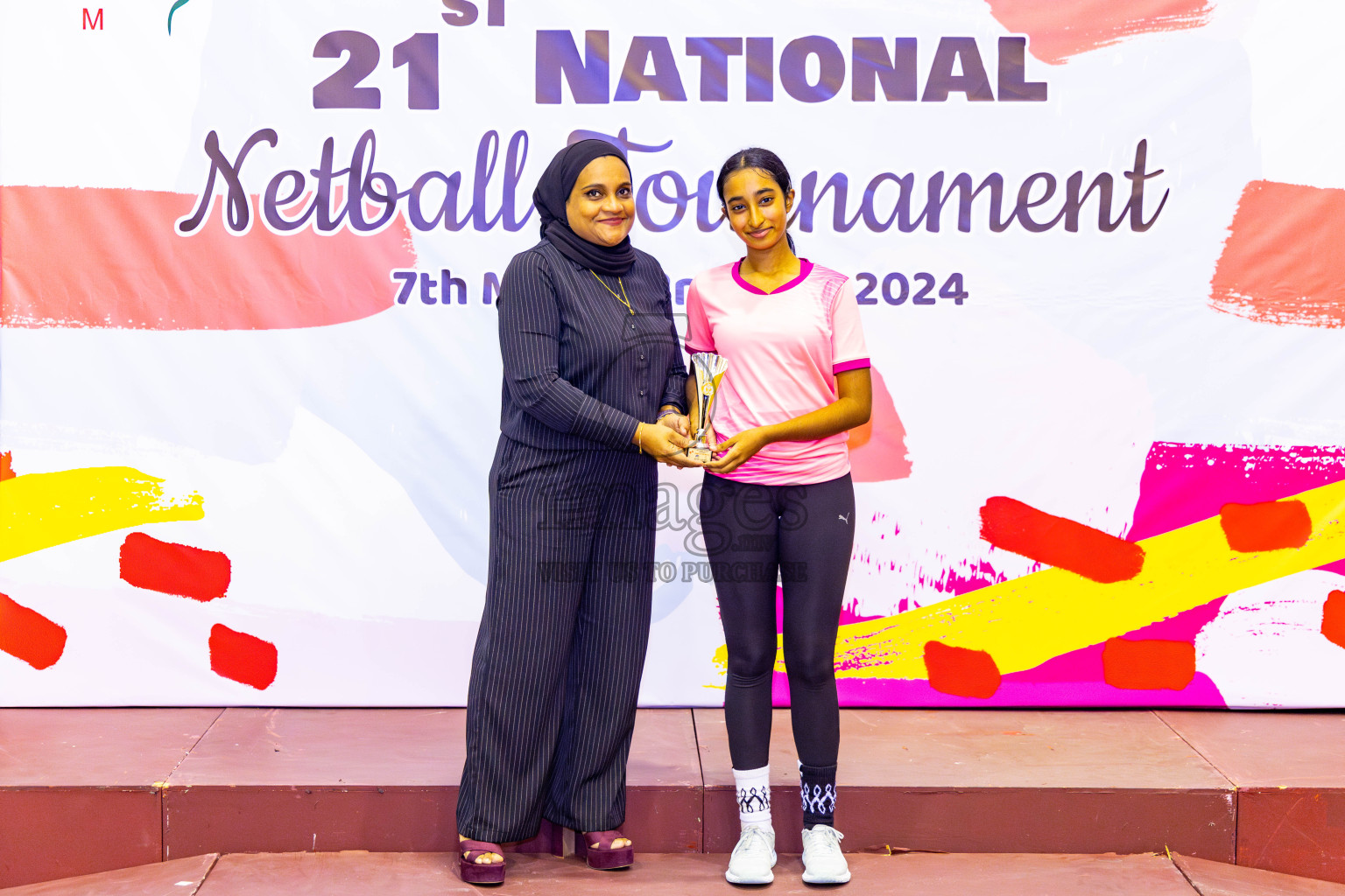 Sports Club Skylark vs Youth United Sports Club in Final of 21st National Netball Tournament was held in Social Canter at Male', Maldives on Monday, 13th May 2024. Photos: Nausham Waheed / images.mv