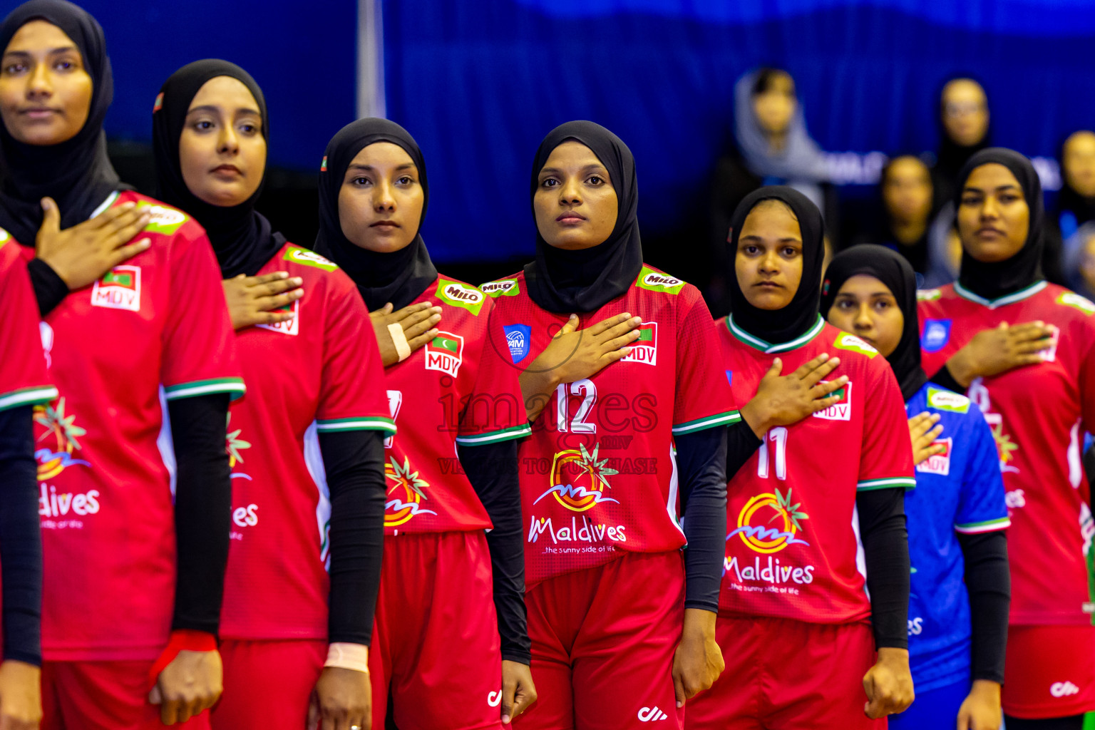 Final of CAVA Woman's Volleyball Challenge Cup 2024 was held in Social Center, Male', Maldives on Wednesday, 11th September 2024. Photos: Nausham Waheed / images.mv