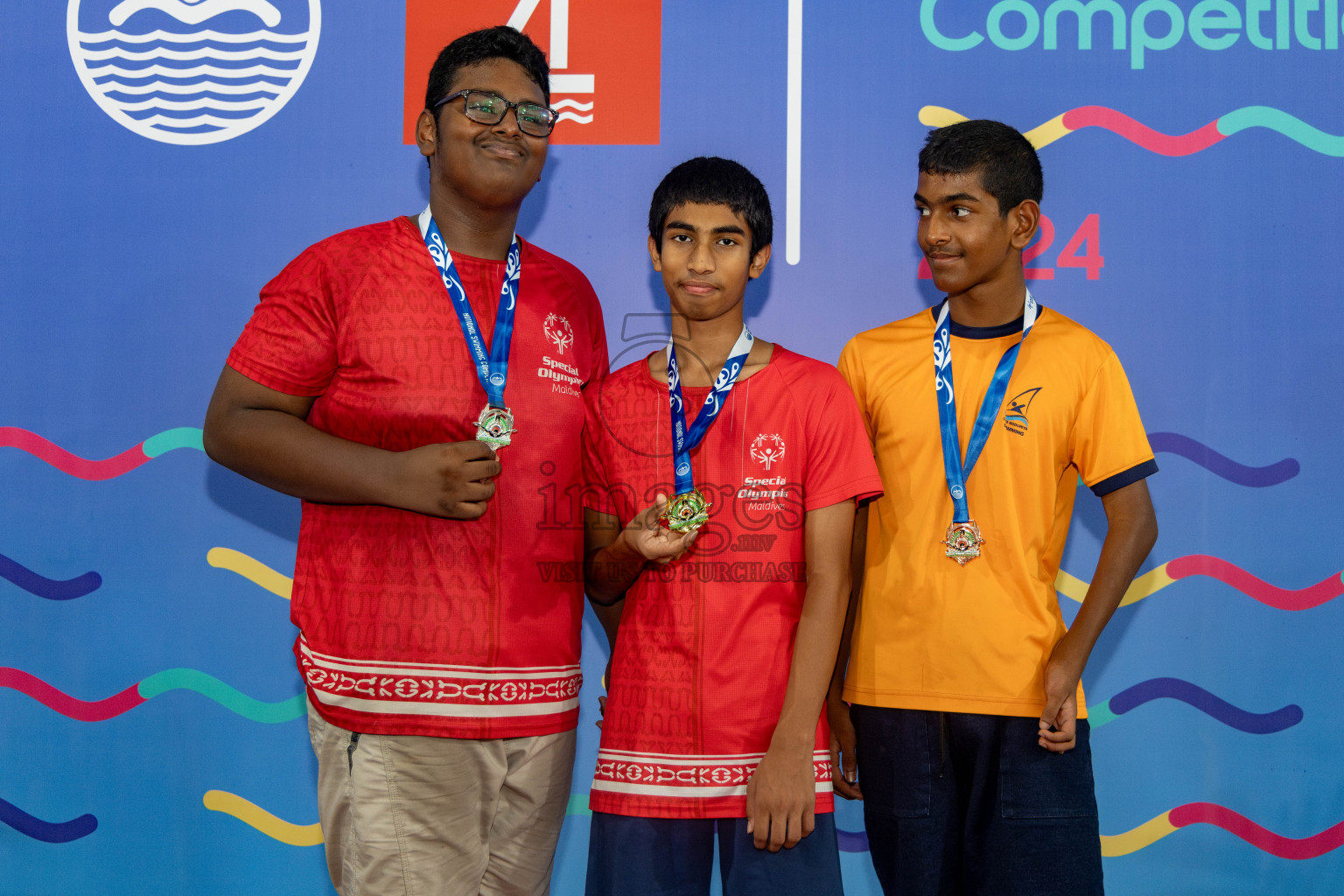 Day 6 of National Swimming Competition 2024 held in Hulhumale', Maldives on Wednesday, 18th December 2024. 
Photos: Hassan Simah / images.mv