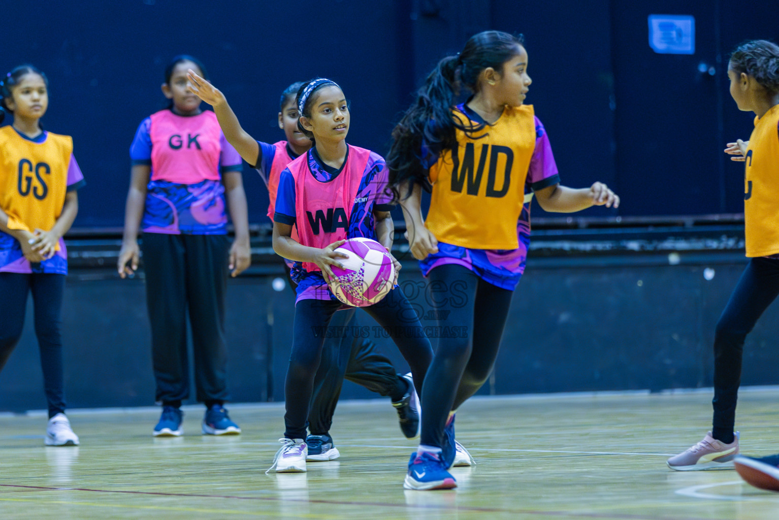 N Sports Academy B vs N Sports Academy B (U11) in Day 1 of 3rd Junior Championship - Netball association of Maldives, held at Social Center on 19th January 2025 . Photos by Shuu Abdul Sattar
