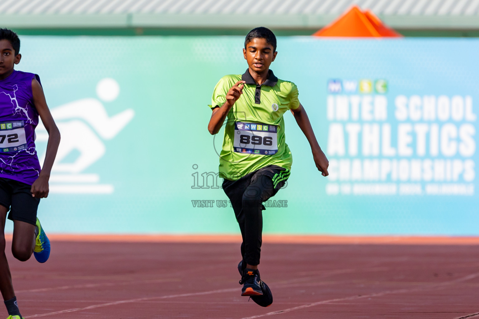 Day 3 of MWSC Interschool Athletics Championships 2024 held in Hulhumale Running Track, Hulhumale, Maldives on Monday, 11th November 2024. Photos by: Nausham Waheed / Images.mv