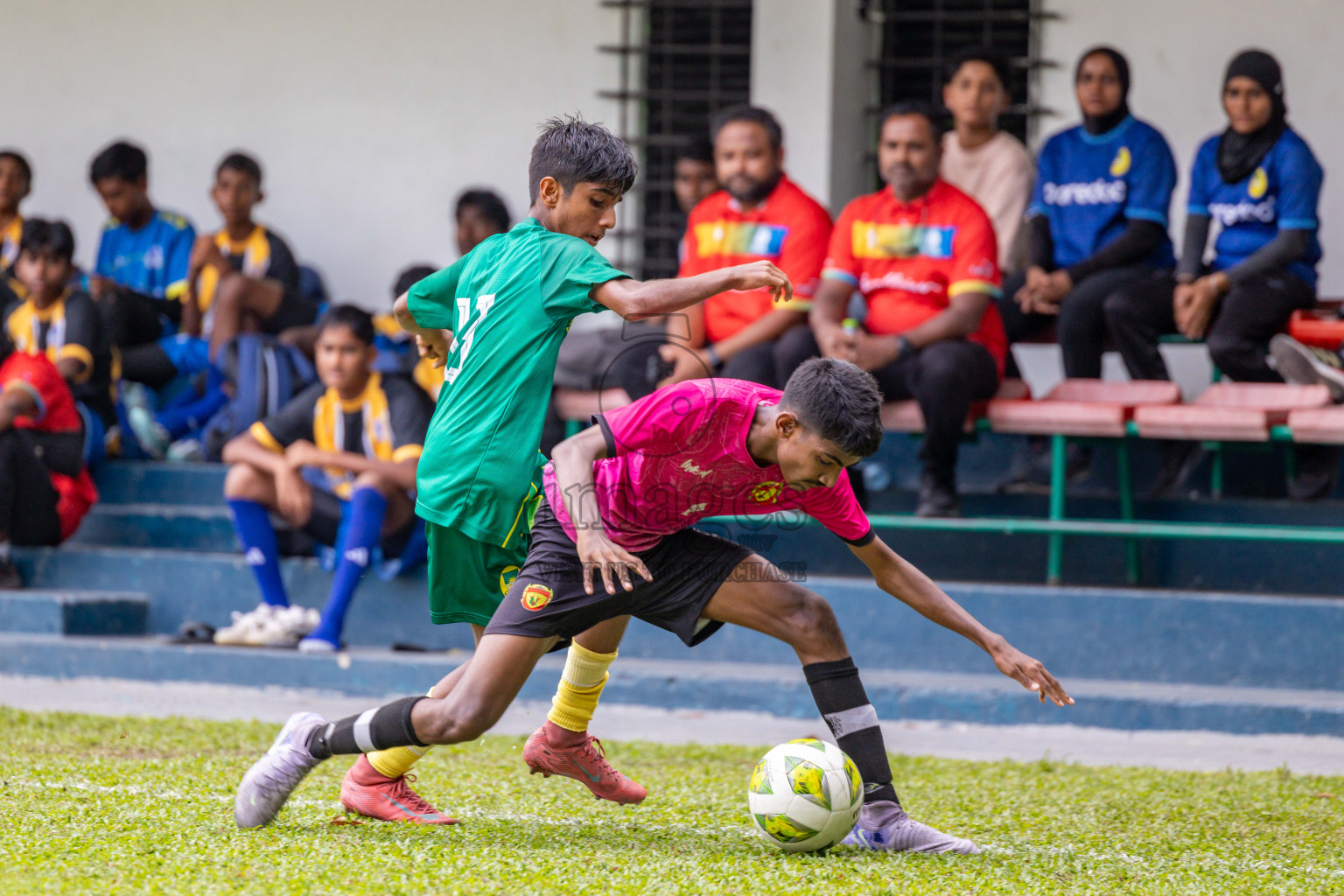 Day 2 of MILO Academy Championship 2025 (U14) was held on Friday, 31st October 2025 at Henveiru Football Grounds, Male', Maldives . 
Photos: Hassan Simah / images.mv