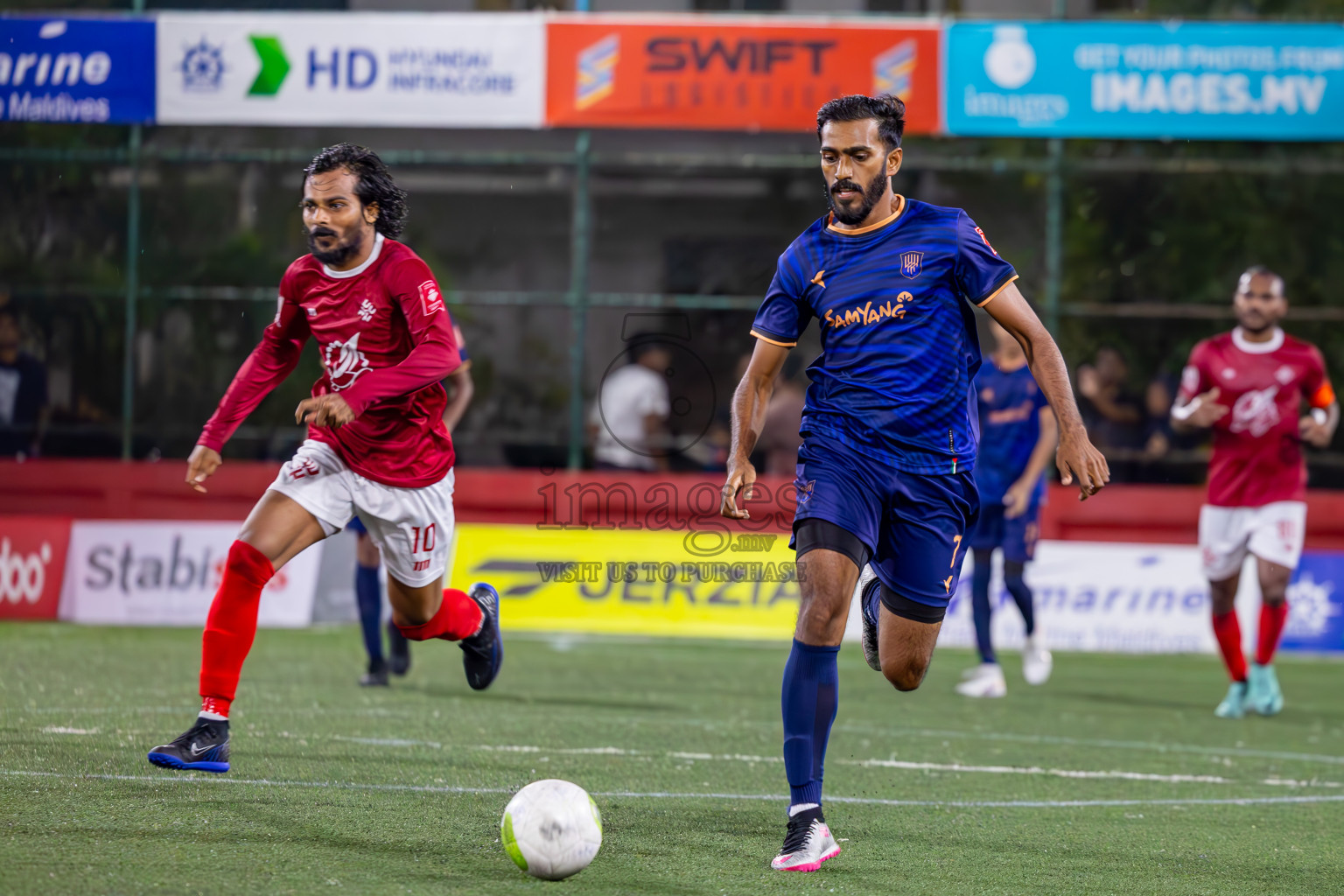 Lh Kurendhoo vs K Kaashidhoo on Day 36 of Golden Futsal Challenge 2024 was held on Wednesday, 21st February 2024, in Hulhumale', Maldives
Photos: Ismail Thoriq, / images.mv