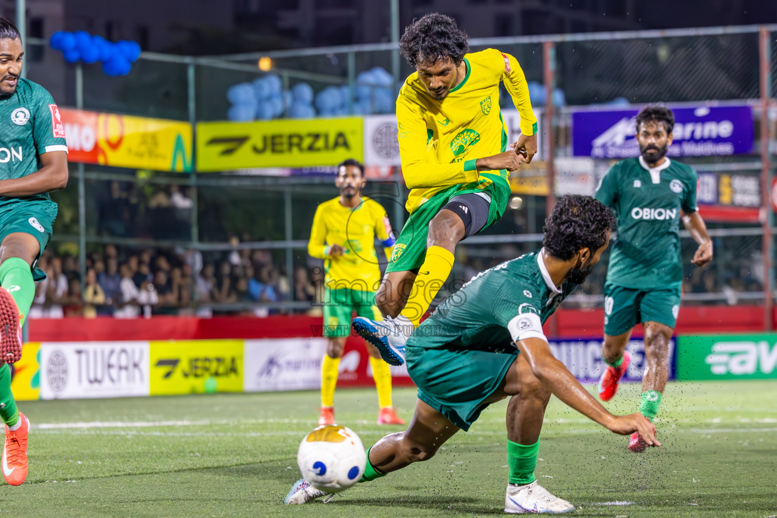 Dhandimagu vs GDh Vaadhoo in Zone Round on Day 28 of Golden Futsal Challenge 2025 was held on Saturday , 1st February 2025, in Hulhumale', Maldives. Photos: Ismail Thoriq / images.mv