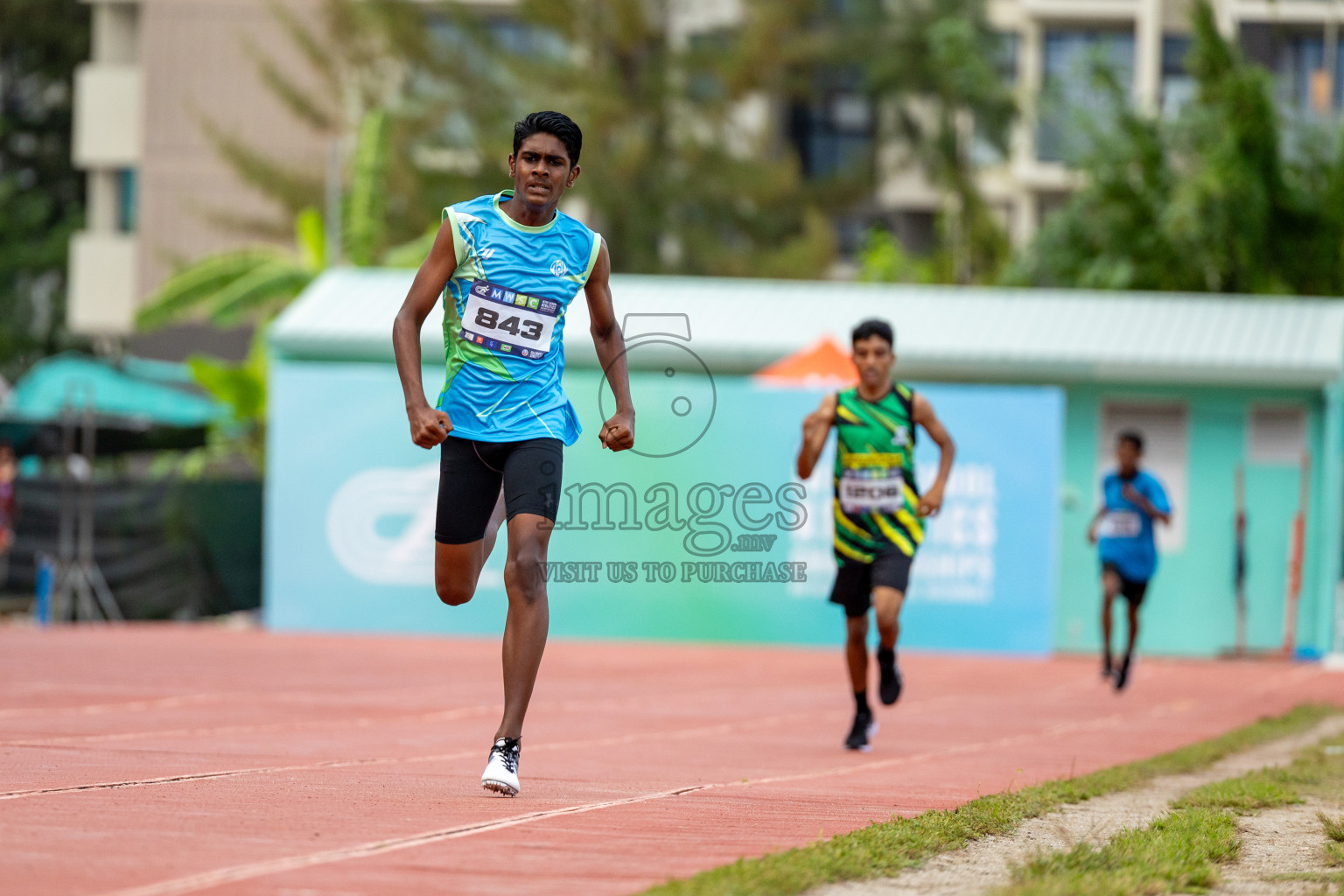 Day 2 of MWSC Interschool Athletics Championships 2024 held in Hulhumale Running Track, Hulhumale, Maldives on Sunday, 10th November 2024. 
Photos by: Hassan Simah / Images.mv