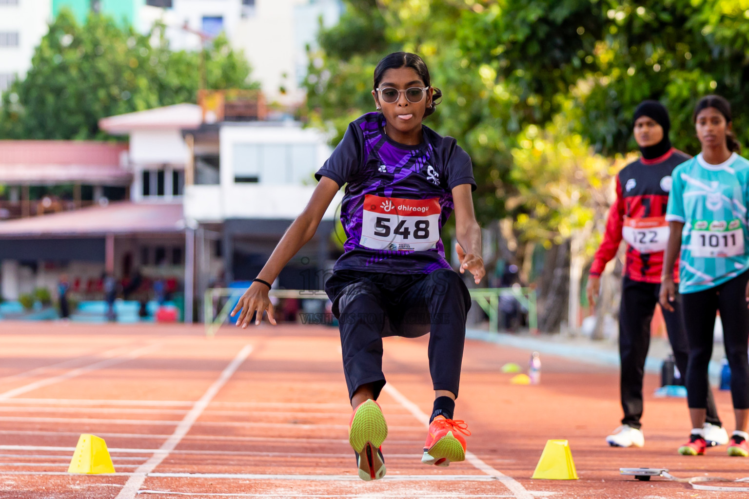 Day 2 of Inter-school Athletics Championship 2025 held in Ekuveni Synthetic Track, Male', Maldives on Tuesday, 07th October 2025. Photos by: Nausham Waheed / Images.mv