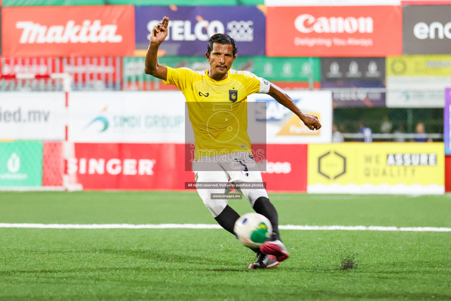 RRC vs Customs RC in Club Maldives Cup 2023 held in Hulhumale, Maldives, on Tuesday, 18th July 2023 Photos: Hassan Simah / images.mv