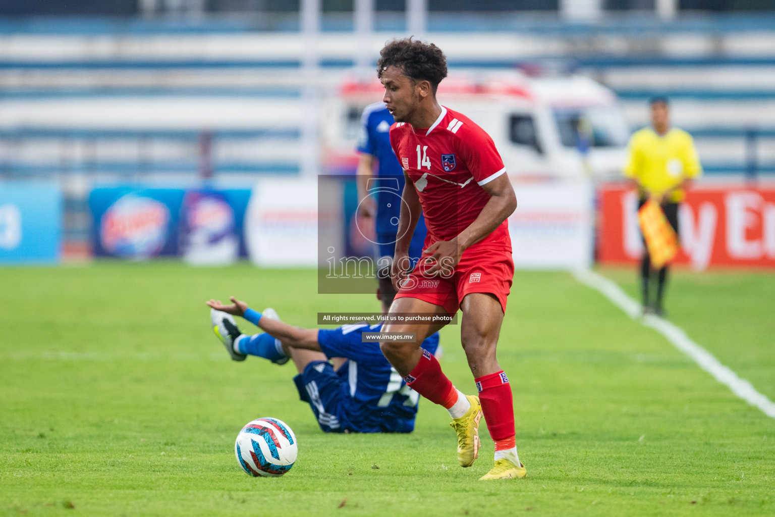 Kuwait vs Nepal in the opening match of SAFF Championship 2023 held in Sree Kanteerava Stadium, Bengaluru, India, on Wednesday, 21st June 2023. Photos: Nausham Waheed / images.mv