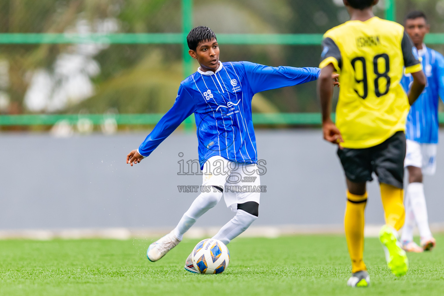 Chester Academy vs Kanmathi Juniorsfrom Manadhoo Council Cup 2024 in N Manadhoo Maldives on Friday, 16th February 2023. Photos: Nausham Waheed / images.mv