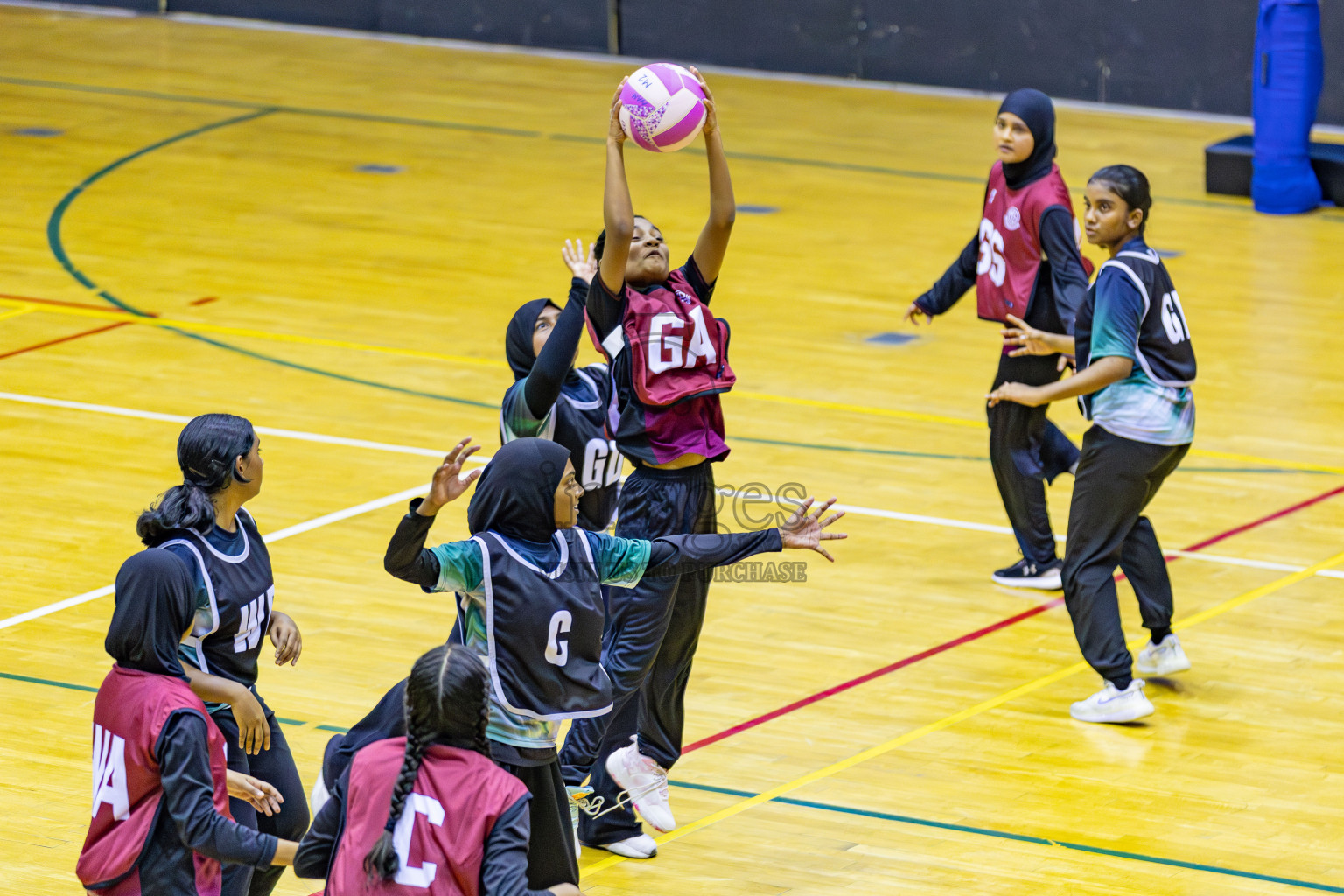 Day 3 of Inter-School Netball Tournament 2025 was held in Social Center Indoor Hall on Monday, 20th October 2025. Photos: Areef Adam / images.mv
