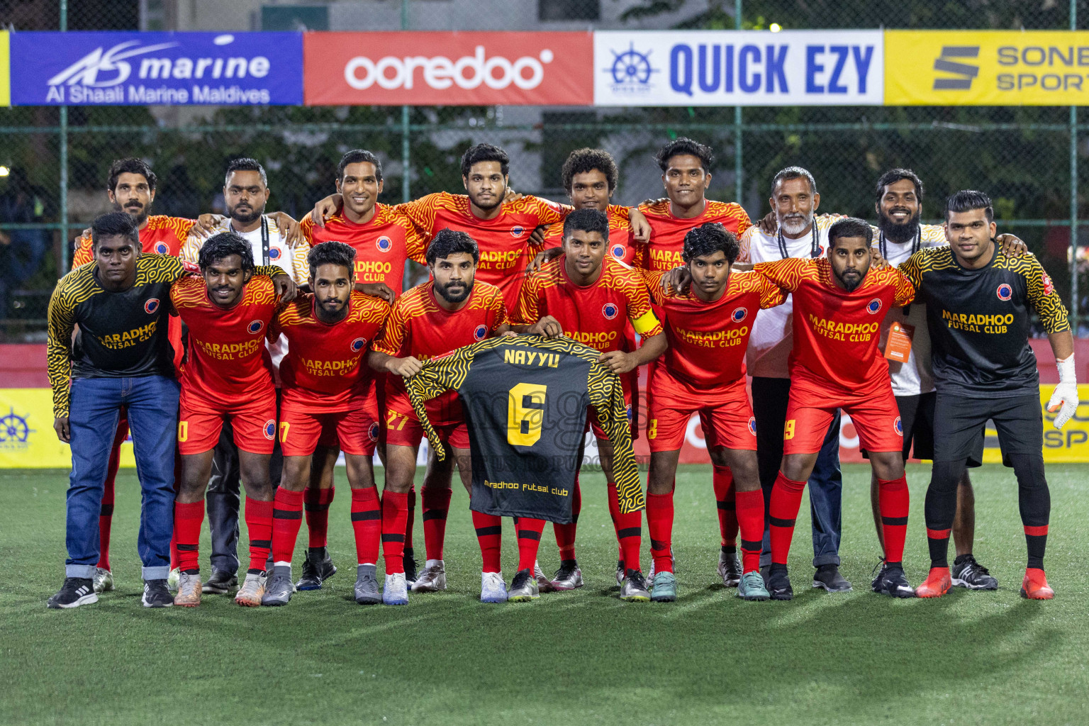 S Maradhoo VS S Maradhoofeydhoo in Day 13 of Golden Futsal Challenge 2024 was held on Saturday, 27th January 2024, in Hulhumale', Maldives Photos: Nausham Waheed / images.mv