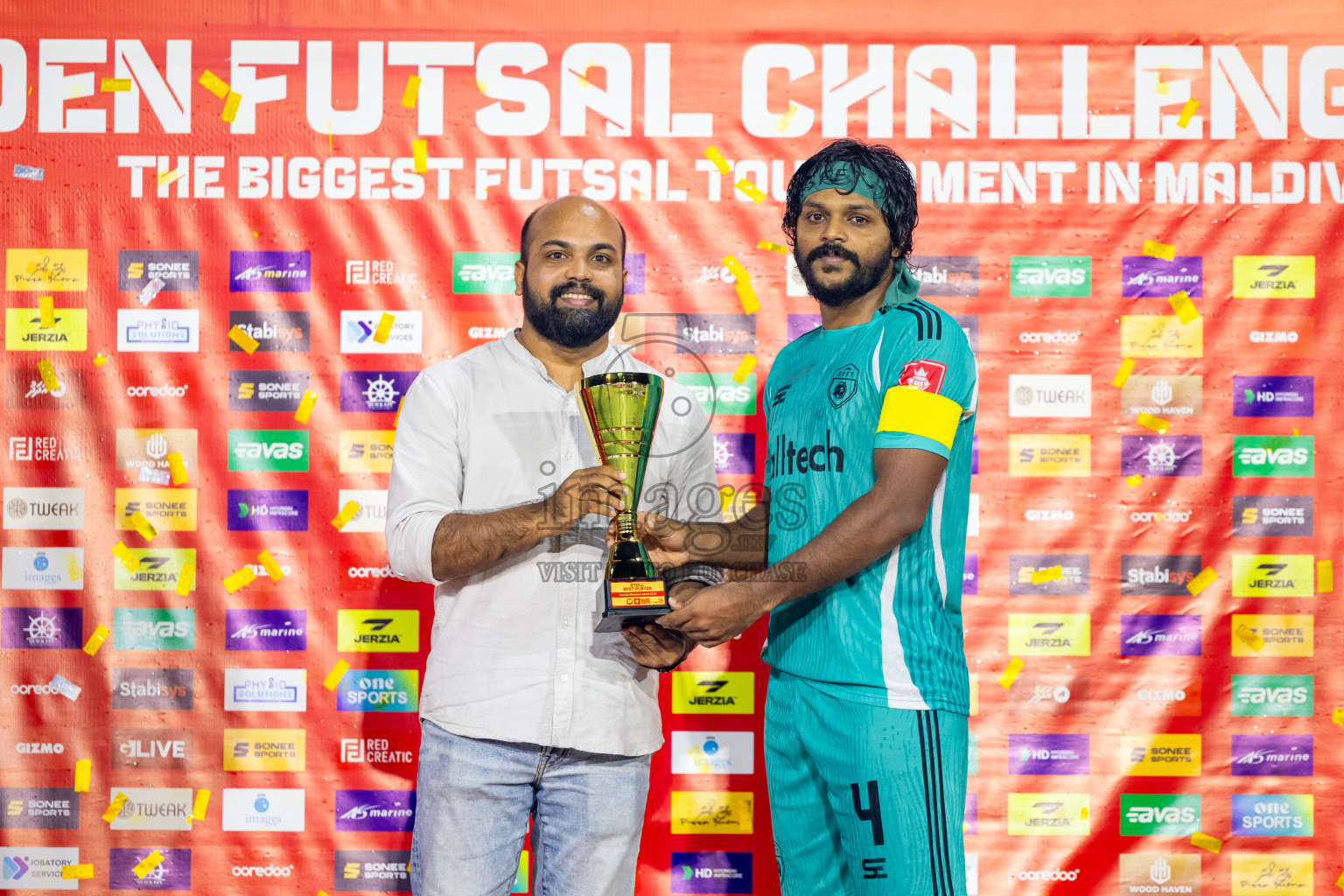 S Feydhoo vs S Hithadhoo in Seenu Atoll Final in Day 24 of Golden Futsal Challenge 2025 was held on Tuesday , 28th January 2025, in Hulhumale', Maldives. Photos: Nausham Waheed / images.mv