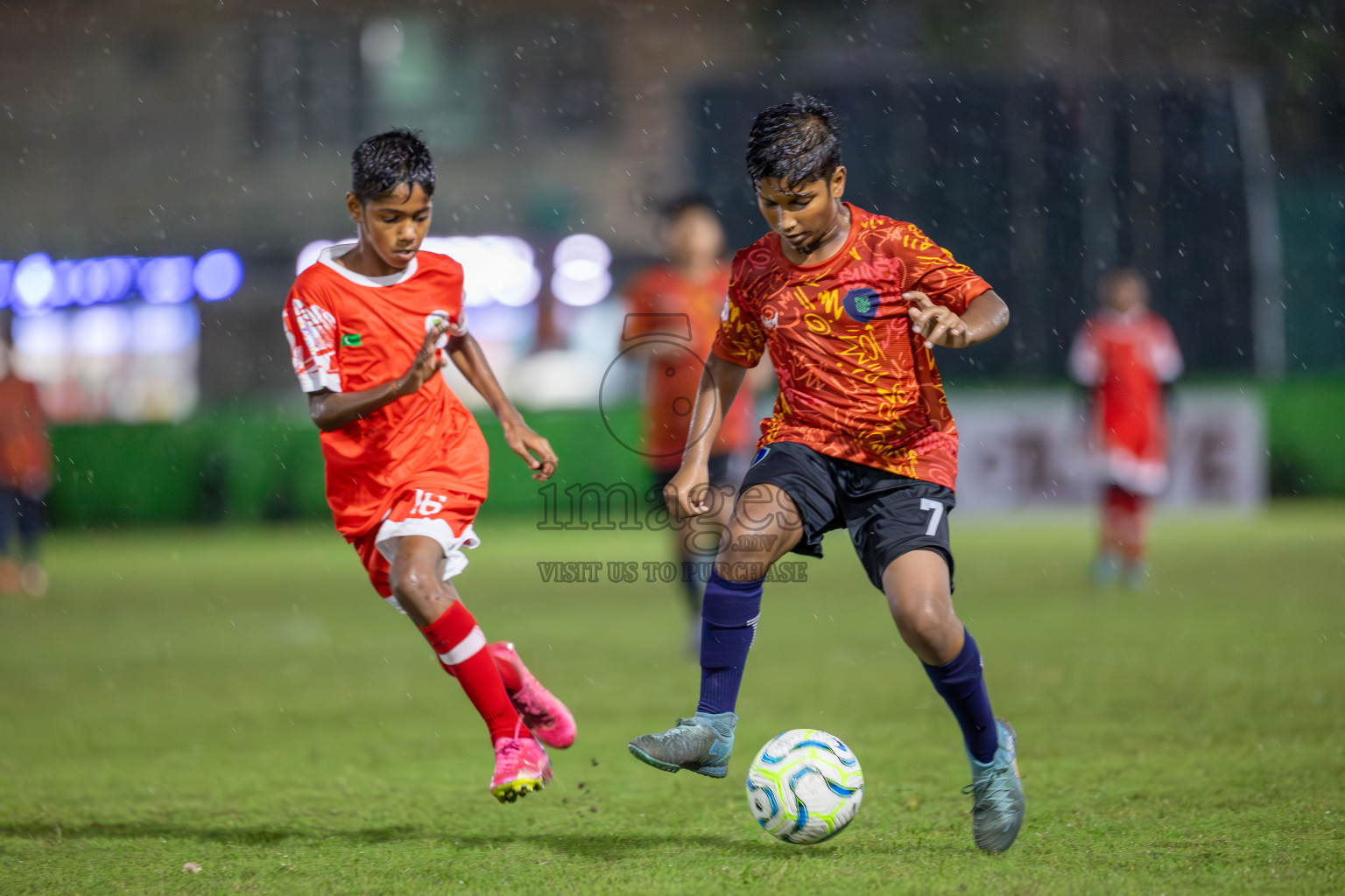 SUS vs Huriyya (U12) in Dhivehi Youth League 2024 - Day 2. Matches held at Henveiru Stadium on 22nd November 2024 , Friday. Photos: Shuu Abdul Sattar/ Images.mv