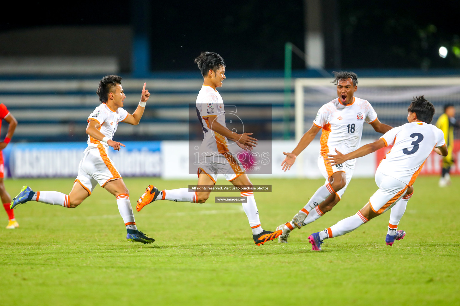 Bhutan vs Bangladesh in SAFF Championship 2023 held in Sree Kanteerava Stadium, Bengaluru, India, on Wednesday, 28th June 2023. Photos: Nausham Waheed, Hassan Simah / images.mv