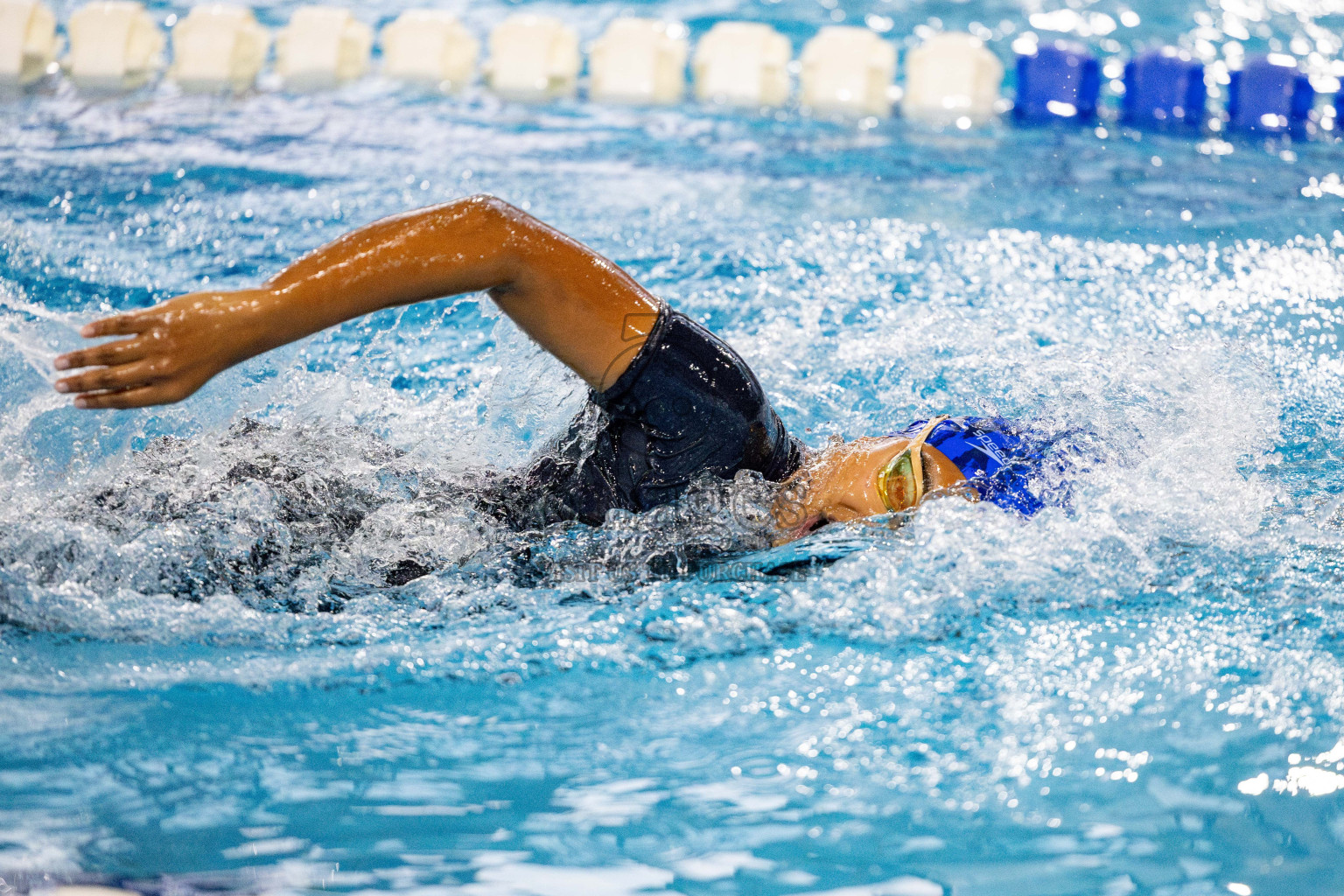 Day 4 of National Swimming Competition 2024 held in Hulhumale', Maldives on Monday, 16th December 2024. 
Photos: Hassan Simah / images.mv