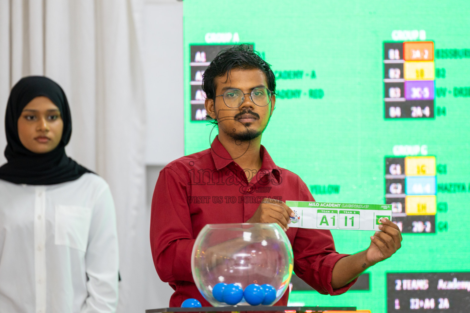 Draw Ceremony of MILO Academy Championship 2025 (U-12) was held at Manhattan Business Hotel in Male', Maldives on Monday, 28th April 2025. 
Photos: Ismail Thoriq / images.mv