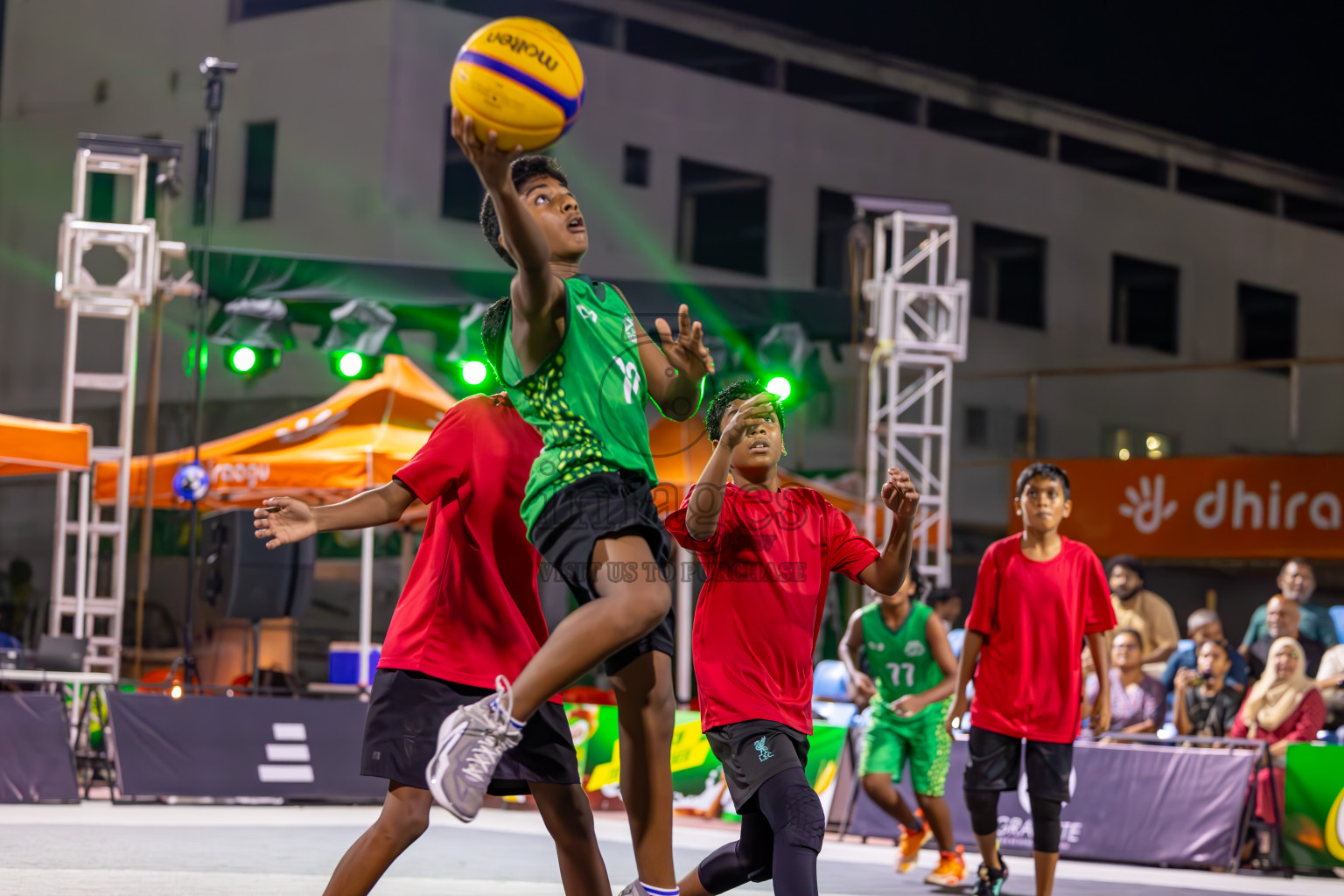 Day 3 of MILO Ramadan 3x3 Challenge 2024 was held in Ekuveni Outdoor Basketball Court at Male', Maldives on Thursday, 14th March 2024.
Photos: Ismail Thoriq / images.mv