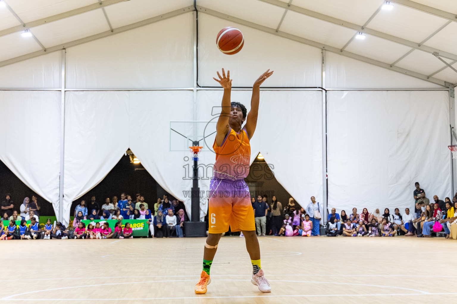 Day 3 of Milo 5 x 5 Junior Challenge 2025 - Basketball tournament held in Basketball Training Center, Male', Maldives on Saturday, 11th October 2025. 
Photos by:  Hassan Simah / Images.mv