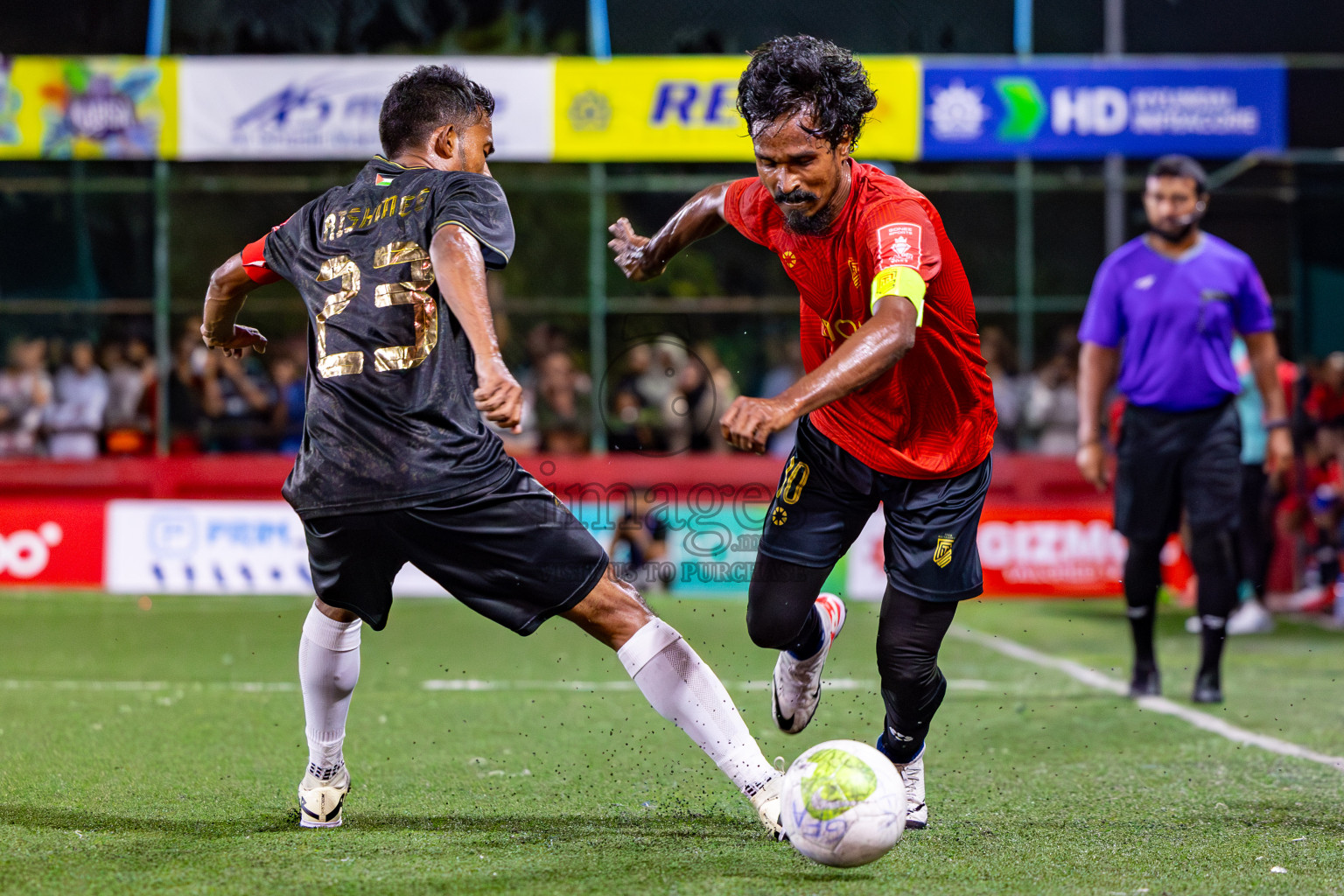 HDh Naavaidhoo vs HA Utheemu on Day 39 of Golden Futsal Challenge 2024 was held on Friday, 23rd February 2024, in Hulhumale', Maldives 
Photos: Mohamed Mahfooz Moosa/ images.mv