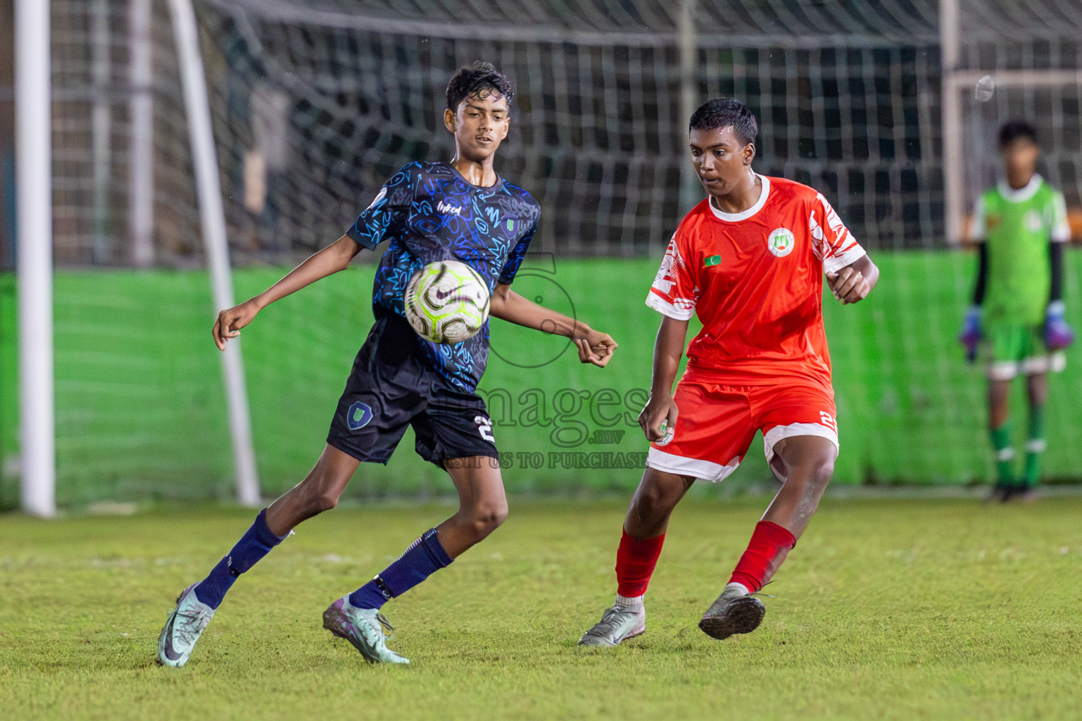 SUS vs Huriyya (U14) in Dhivehi Youth League 2024 - Day 2. Matches held at Henveiru Stadium on 22nd November 2024 , Friday. Photos: Shuu Abdul Sattar/ Images.mv