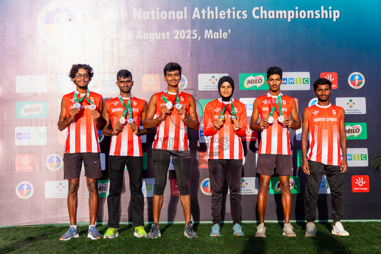 Day 3 of National Athletics Championship 2025 was held at Ekuveni Running Ground in Male', Maldives on Saturday, 16th August 2025. Photos: Nausham Waheed / images.mv