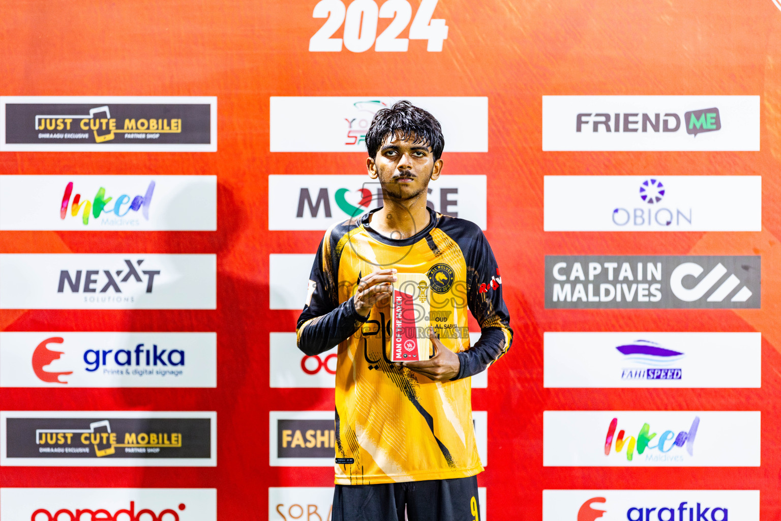 All Wolves vs Friends in Day 4 of Eydhafushi Futsal Cup 2024 was held on Thursday, 11th April 2024, in B Eydhafushi, Maldives Photos: Nausham Waheed / images.mv