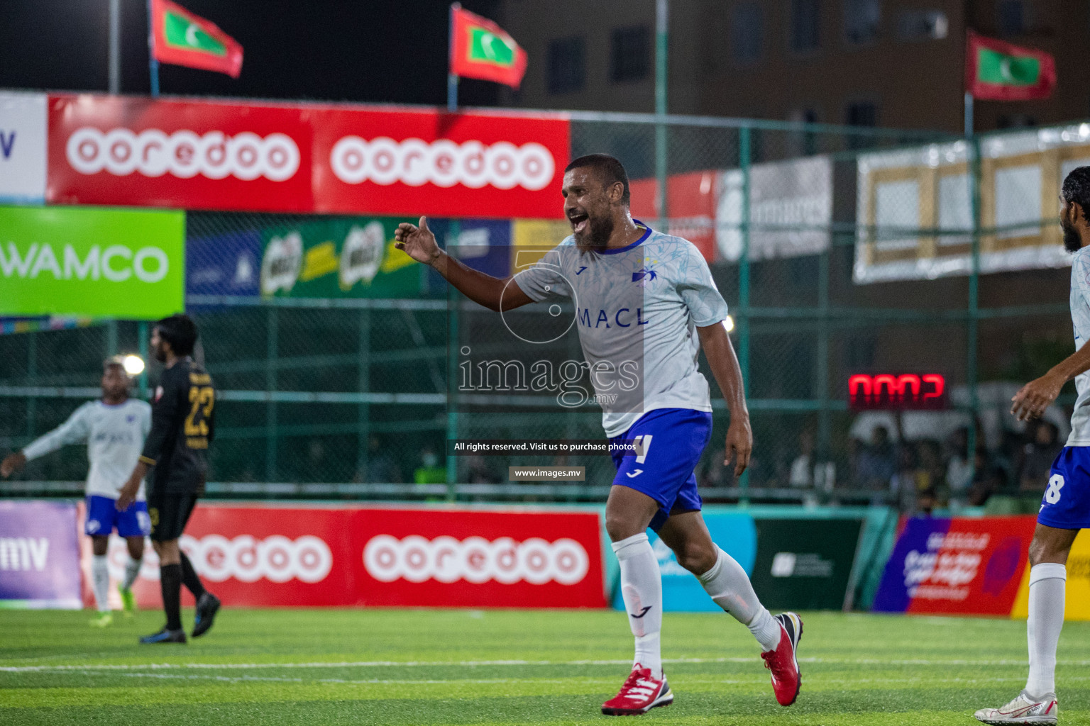 Prison Club vs MACL in the Quarter Finals of Club Maldives 2021 held at Hulhumale;, on 12th December 2021 Photos: Ismail Thoriq / images.mv