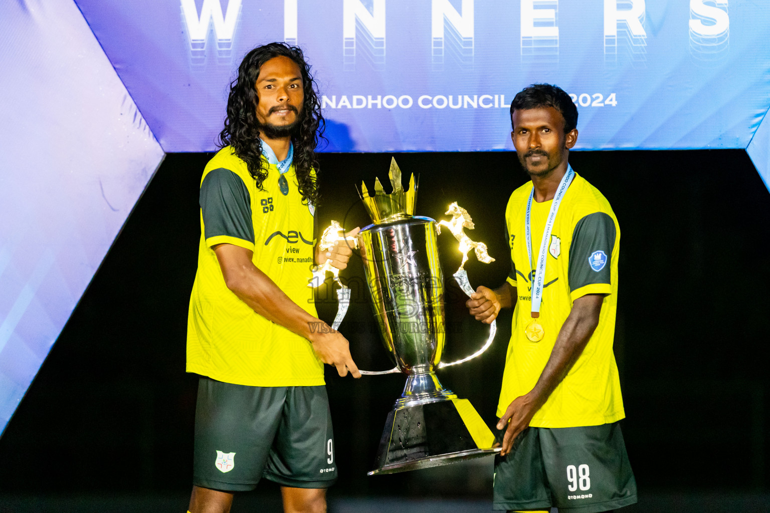 JT Sports vs Kanmathi Juniors from Final of Manadhoo Council Cup 2024 in N Manadhoo Maldives on Tuesday, 27th February 2023. Photos: Nausham Waheed / images.mv