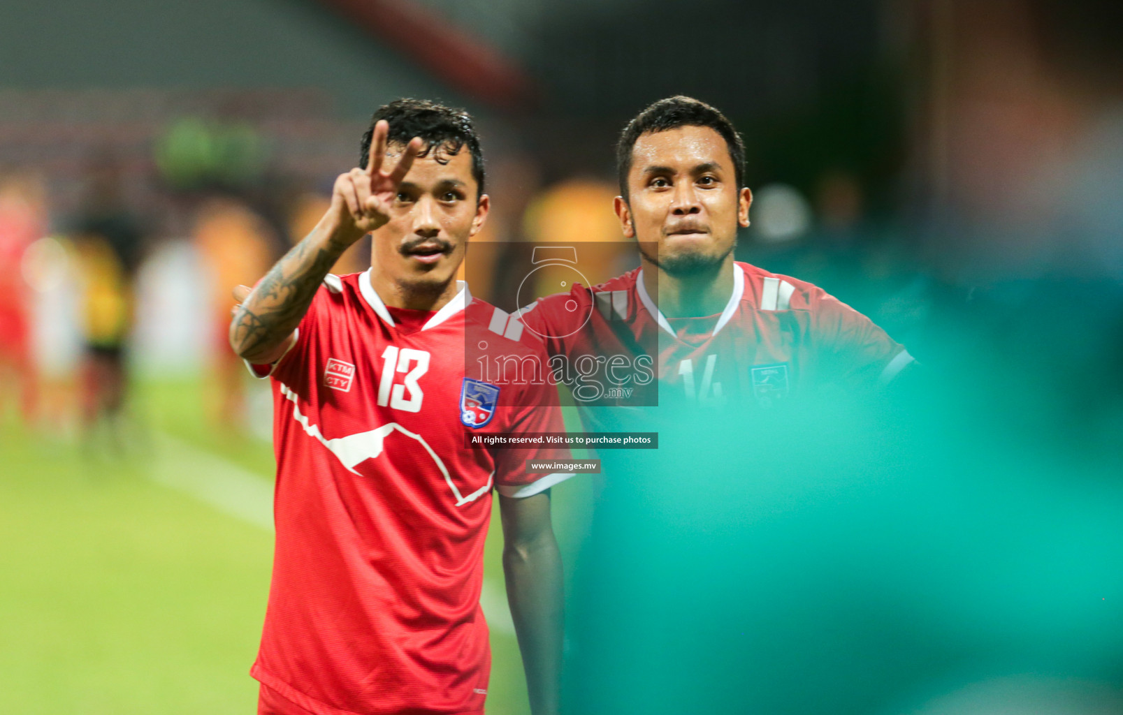 Nepal vs Sri Lanka in SAFF Championship 2021 held on 4th October 2021 in Galolhu National Stadium, Male', Maldives