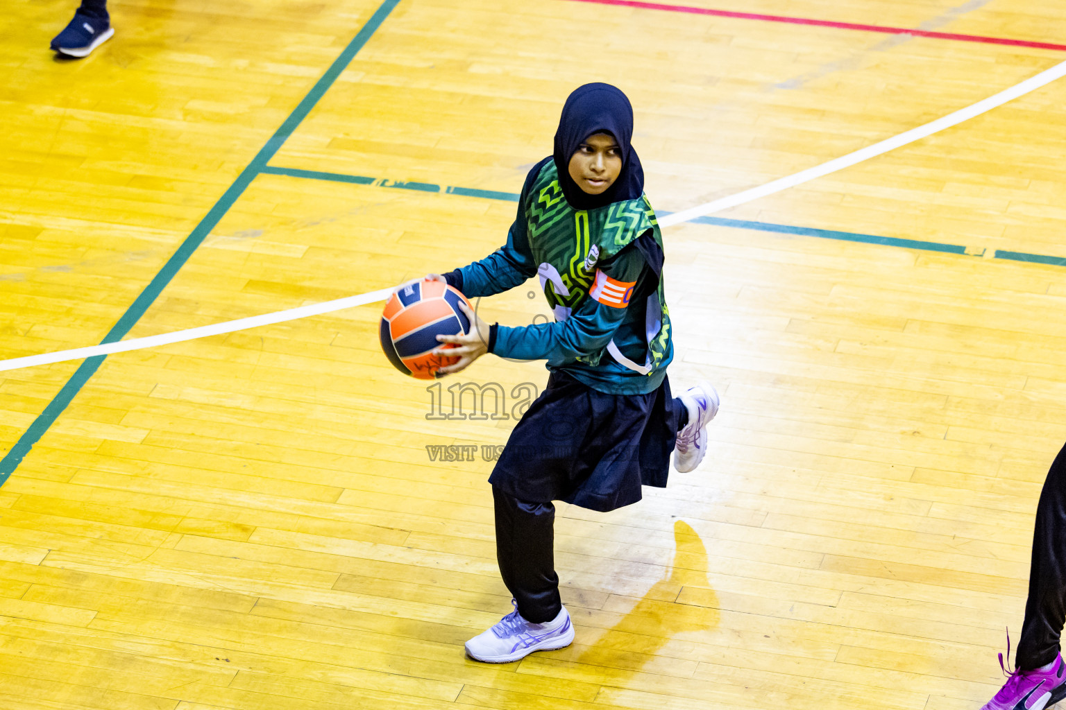 Day 2 of 25th Inter-School Netball Tournament was held in Social Center at Male', Maldives on Saturday, 10th August 2024. Photos: Nausham Waheed / images.mv