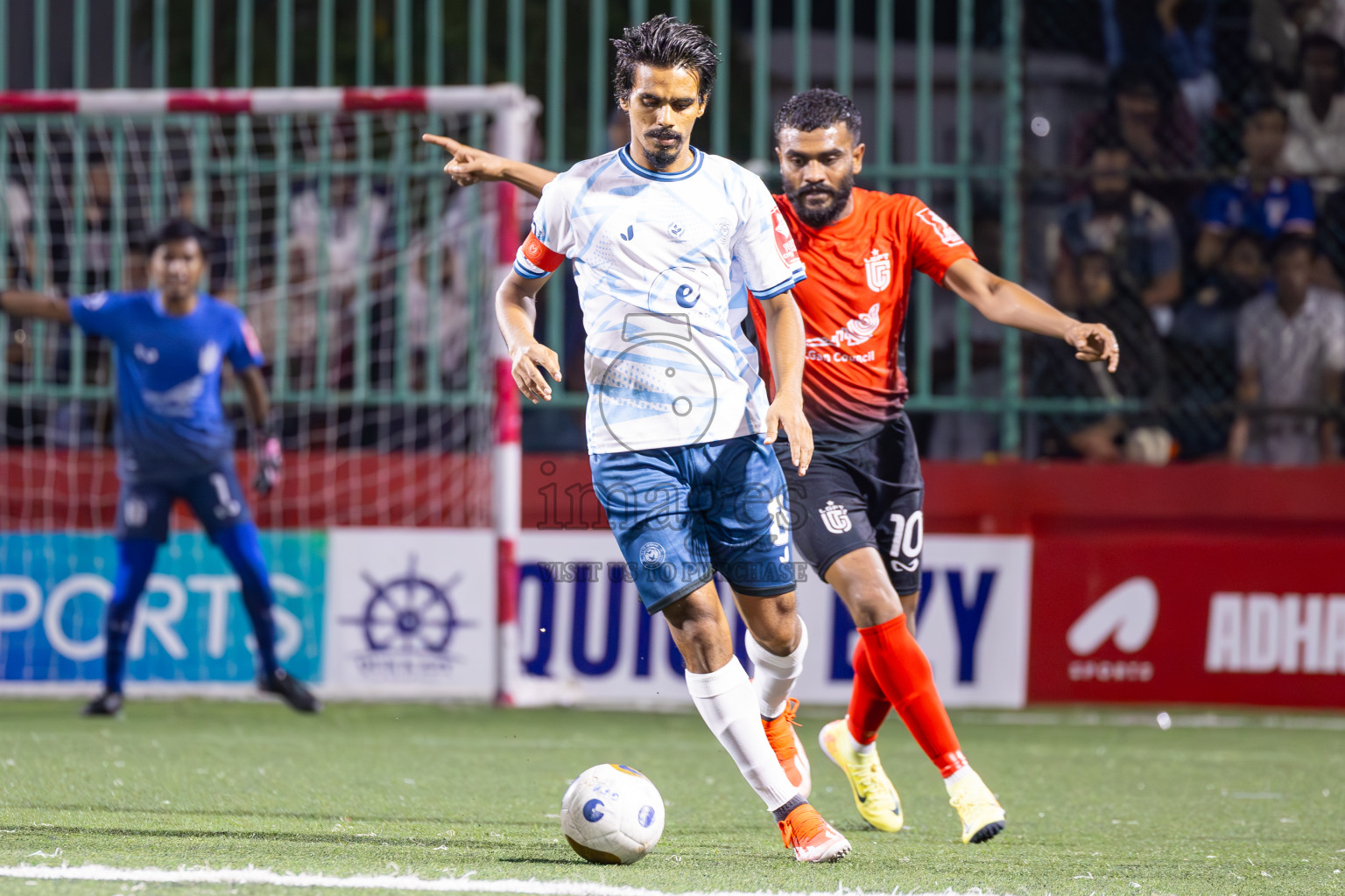 L Gan vs L Maabaidhoo in Day 14 of Golden Futsal Challenge 2025 was held on Saturday, 18th January 2025, in Hulhumale', Maldives. Photos: Ismail Thoriq / images.mv