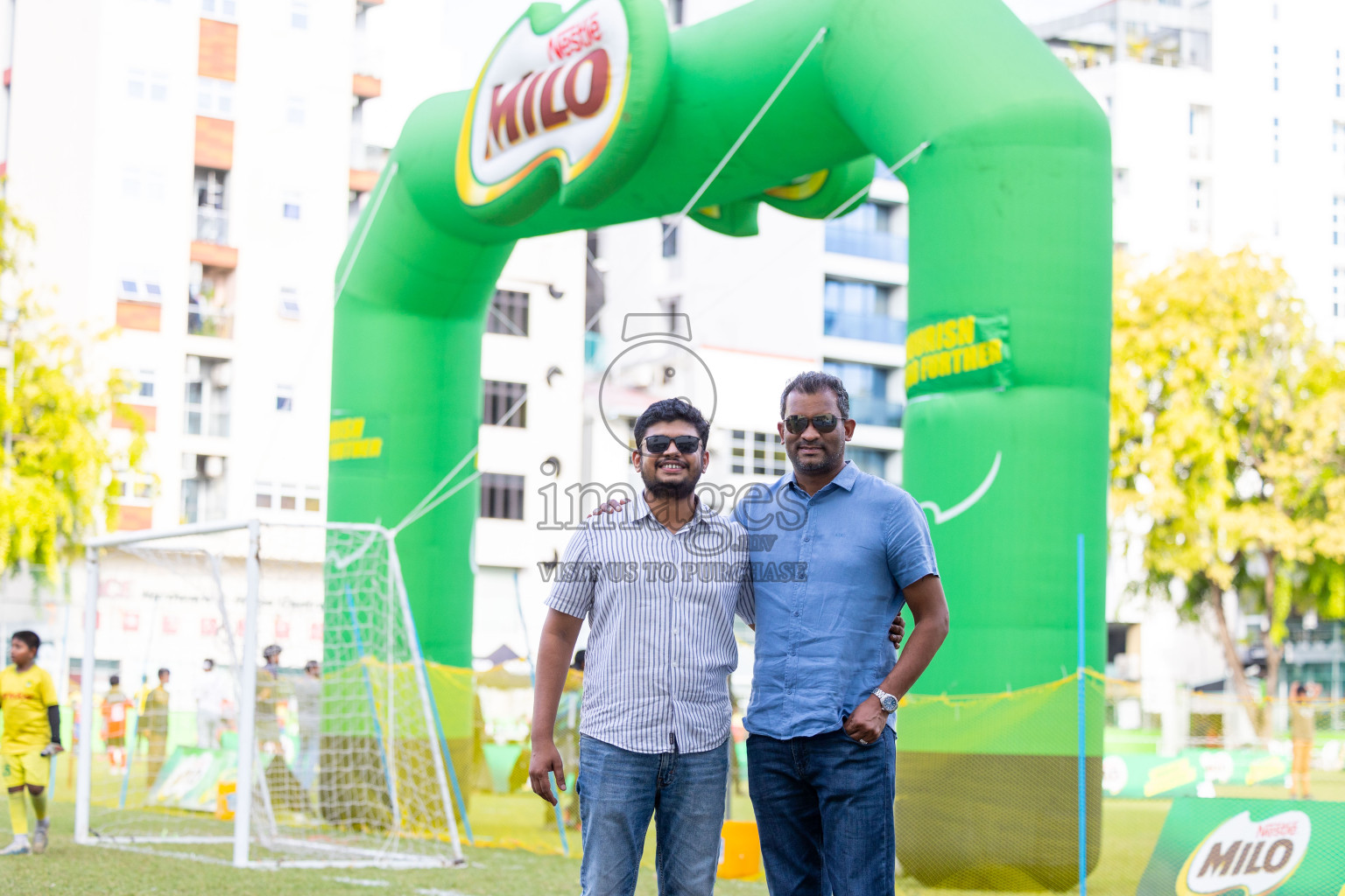 Day 1 of MILO Academy Championship 2024 - U12 was held at Henveiru Grounds in Male', Maldives on Thursday, 4th July 2024. 
Photos: Ismail Thoriq / images.mv