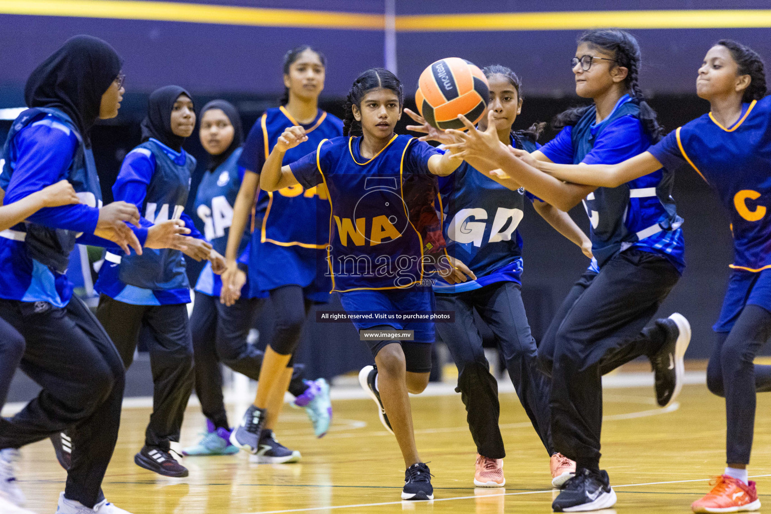 Day2 of 24th Interschool Netball Tournament 2023 was held in Social Center, Male', Maldives on 28th October 2023. Photos: Nausham Waheed / images.mv