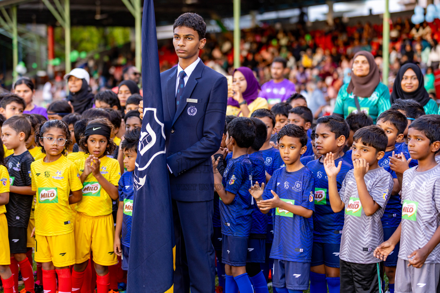 Day 2 of MILO Kids Football Fiesta was held at National Stadium in Male', Maldives on Saturday, 24th February 2024.