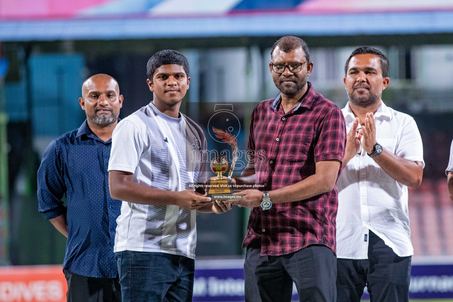 Final of U17 Inter School Football Tournament of Kalaafaanu School vs Rehendhi School held in Male', Maldives on 10 Feb 2022 Photos: Nausham Waheed / images.mv