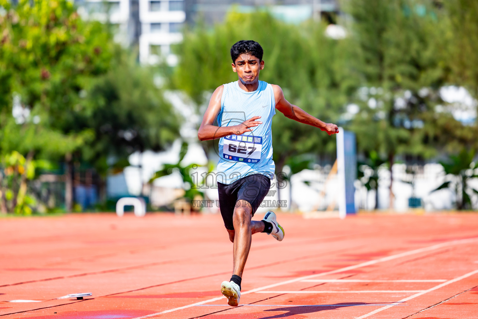 Day 3 of MWSC Interschool Athletics Championships 2024 held in Hulhumale Running Track, Hulhumale, Maldives on Monday, 11th November 2024. Photos by:  Nausham Waheed / Images.mv