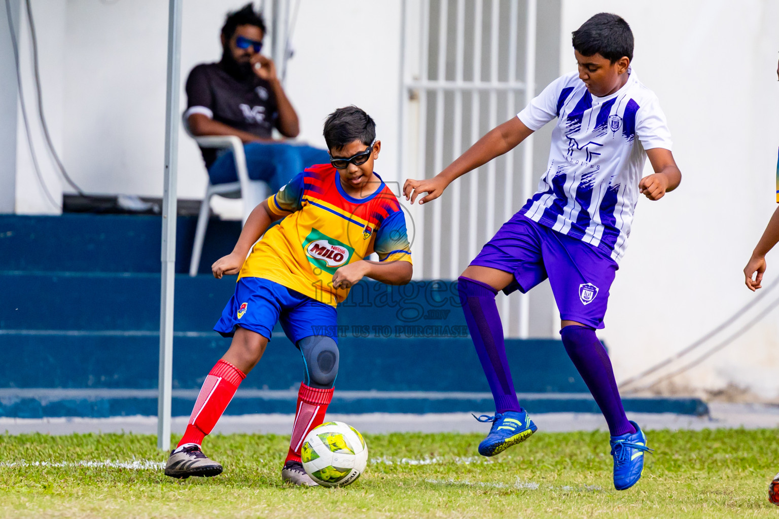 Day 2 of MILO Academy Championship 2025 (U-12) was held at Henveiru Stadium in Male', Maldives on Friday, 2nd May 2025. Photos: Nausham Waheed  / images.mv