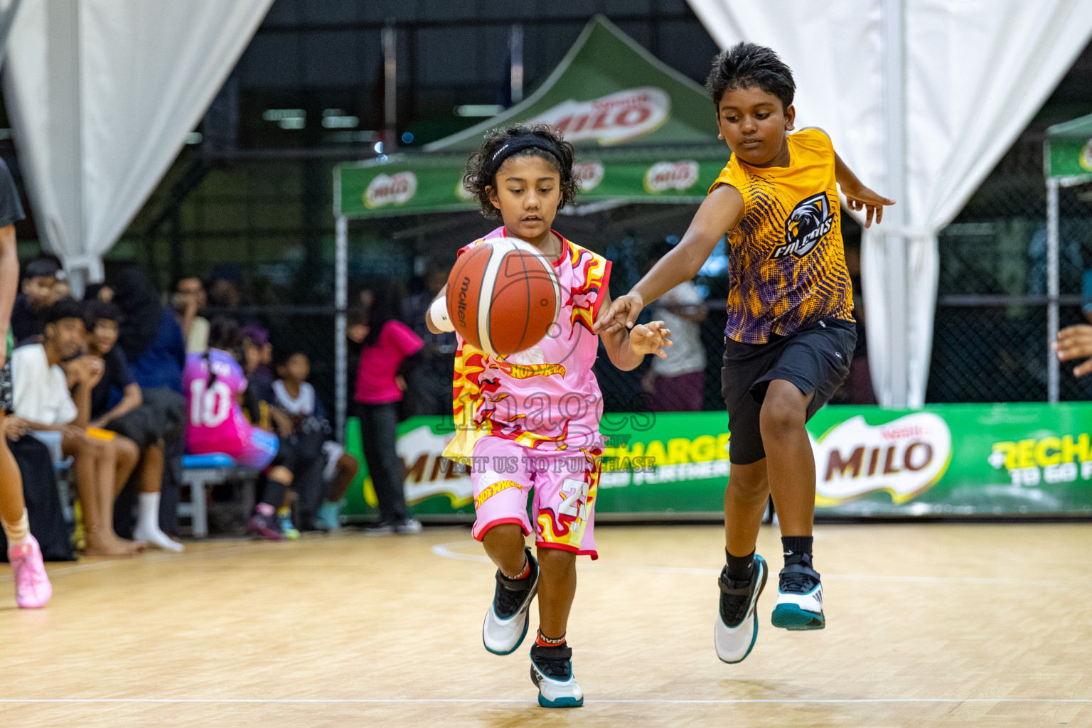 Milo 5 x 5 Junior Challenge 2025 - Basketball tournament held in Basketball Training Center, Male', Maldives on Thursday, 09th October 2025. 
Photo by: Hassan Simah / Images.mv