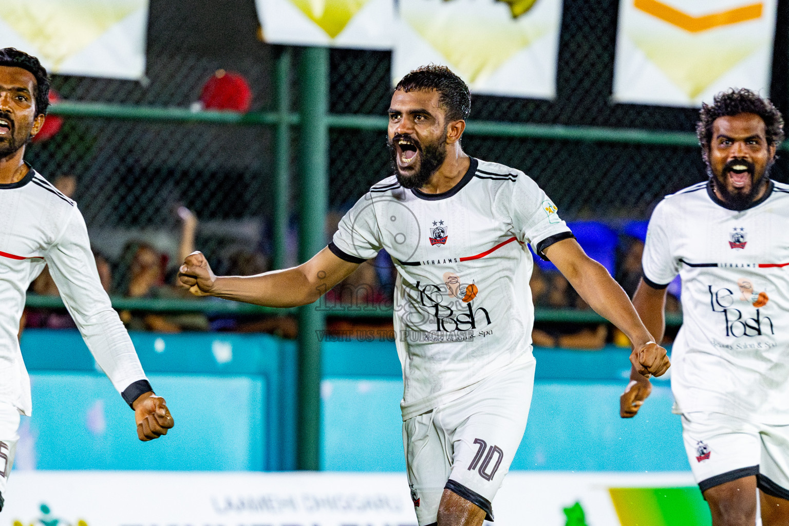 Ifhaams vs Dee Cee Jay SC in Final of Laamehi Dhiggaru Ekuveri Futsal Challenge 2025 was held on Tuesday, 29th July 2025, at Dhiggaru Futsal Ground, Dhiggaru, Maldives Photos: Nausham Waheed  / images.mv