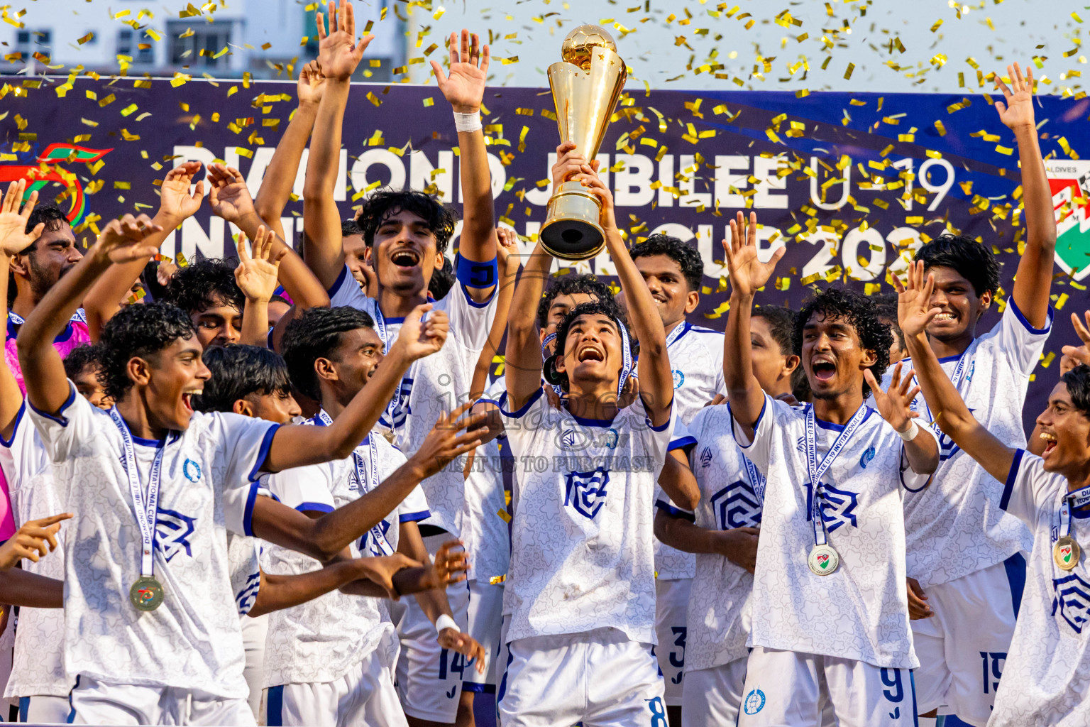 CHSC vs AIS in the Final of Diamond Jubilee U-19 Invitation Cup was held in National Football Stadium on Sunday, 15th February 2026. Photos: Nausham Waheed / images.mv
