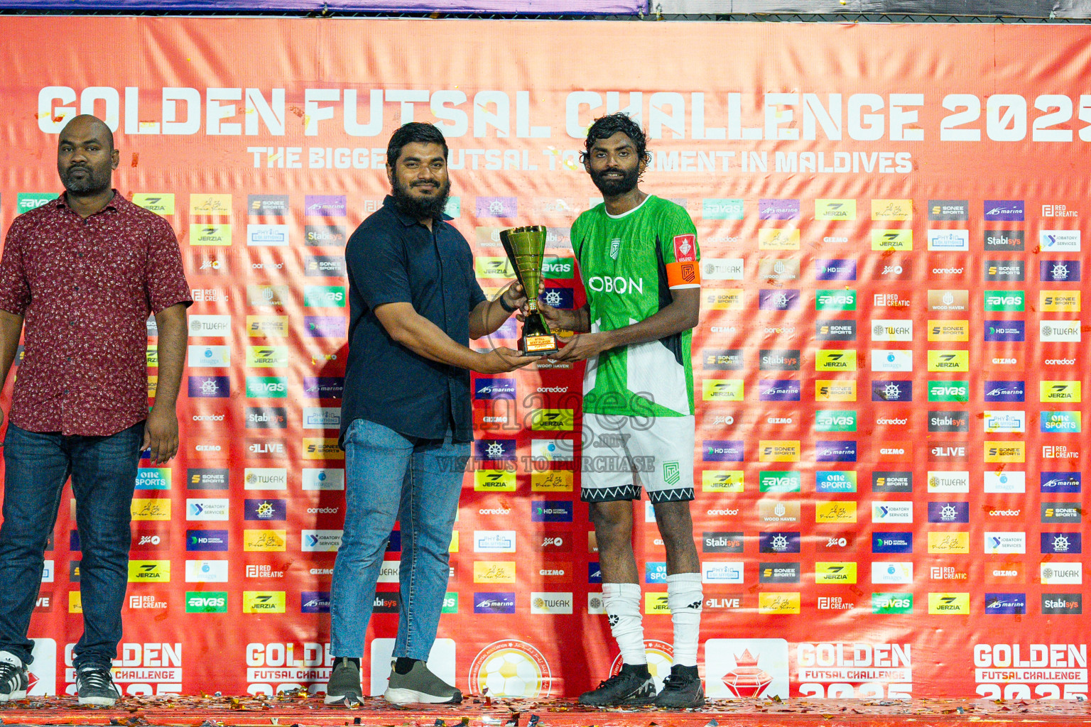 HDh Naivaadhoo vs HDh Neykurendhoo in Haa Dhaalu Atoll Finals Day 28 of Golden Futsal Challenge 2025 was held on Saturday , 1st February 2025, in Hulhumale', Maldives. Photos: Ismail Thoriq / images.mv