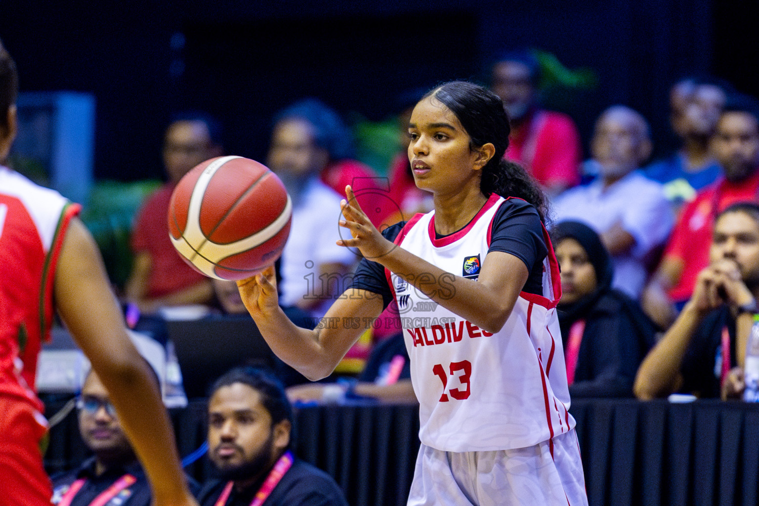 Maldives vs Bangladesh in Day 1 of Under 16 Woman's Asian Cup SABA Qualifiers 2025 was held in Social Center, Male', Maldives on 12th June 2025. Photos: Nausham Waheed / images.mv