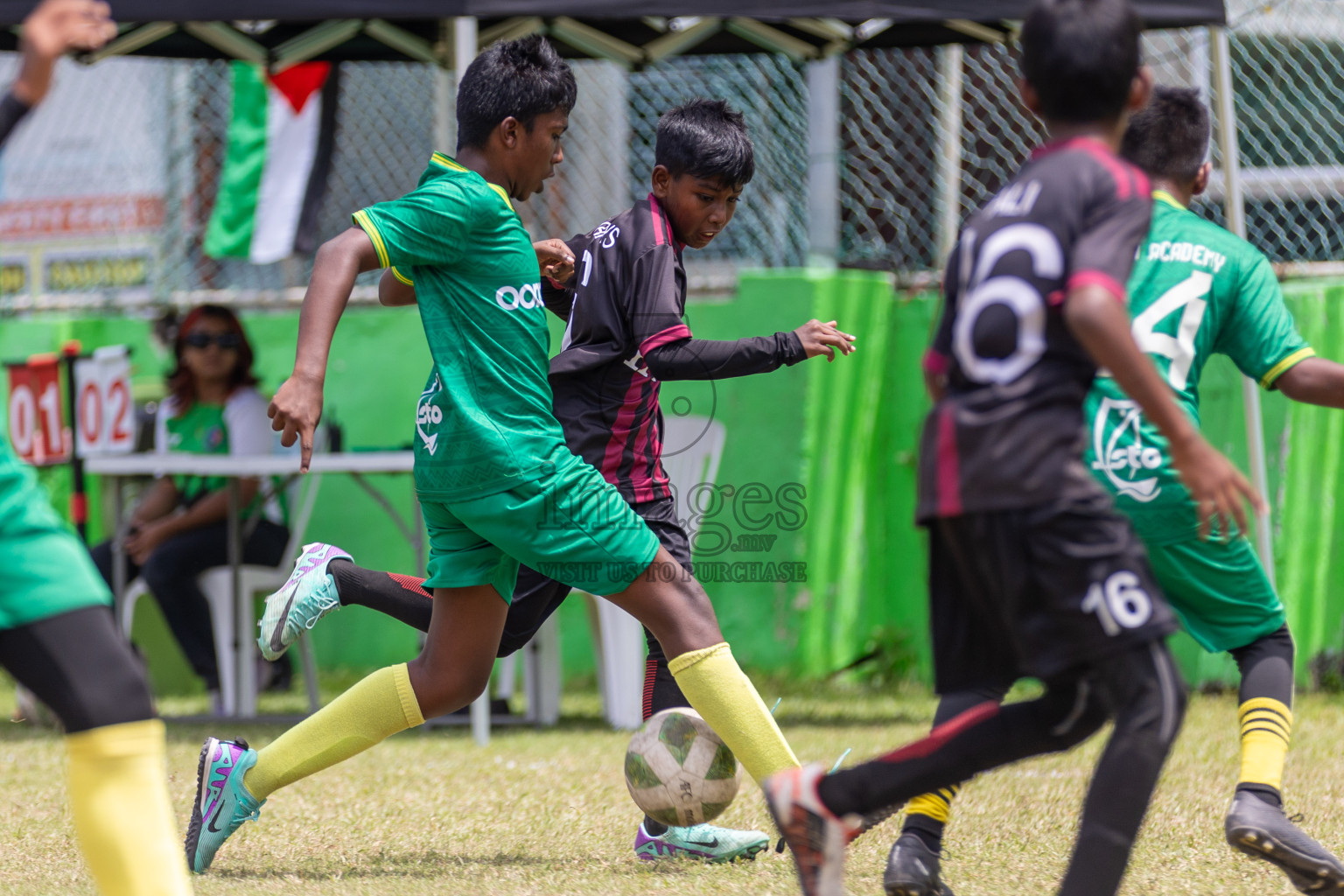 Day 3 of MILO Academy Championship 2024 - U12 was held at Henveiru Grounds in Male', Maldives on Thursday, 7th July 2024. Photos: Shuu Abdul Sattar / images.mv