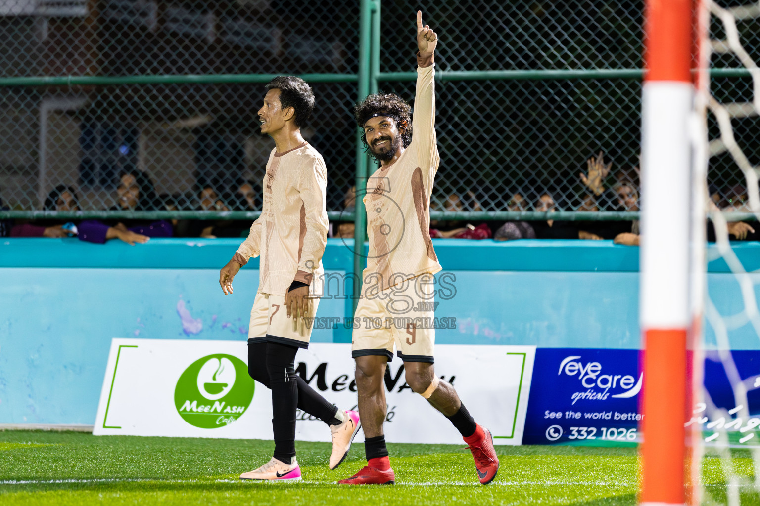 Dee Cee Jay SC vs Fools SC in Semi Finals of Laamehi Dhiggaru Ekuveri Futsal Challenge 2025 was held on Sunday, 27th July 2025, at Dhiggaru Futsal Ground, Dhiggaru, Maldives Photos: Areef Adam / images.mv
