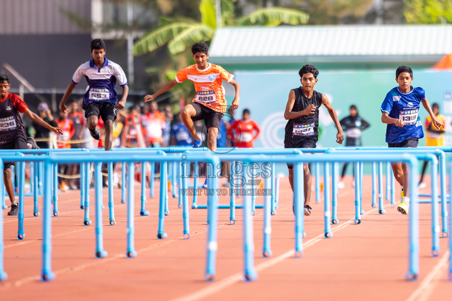 Day 5 of MWSC Interschool Athletics Championships 2024 held in Hulhumale Running Track, Hulhumale, Maldives on Wednesday, 13th November 2024. Photos by: Raif Yoosuf / Images.mv