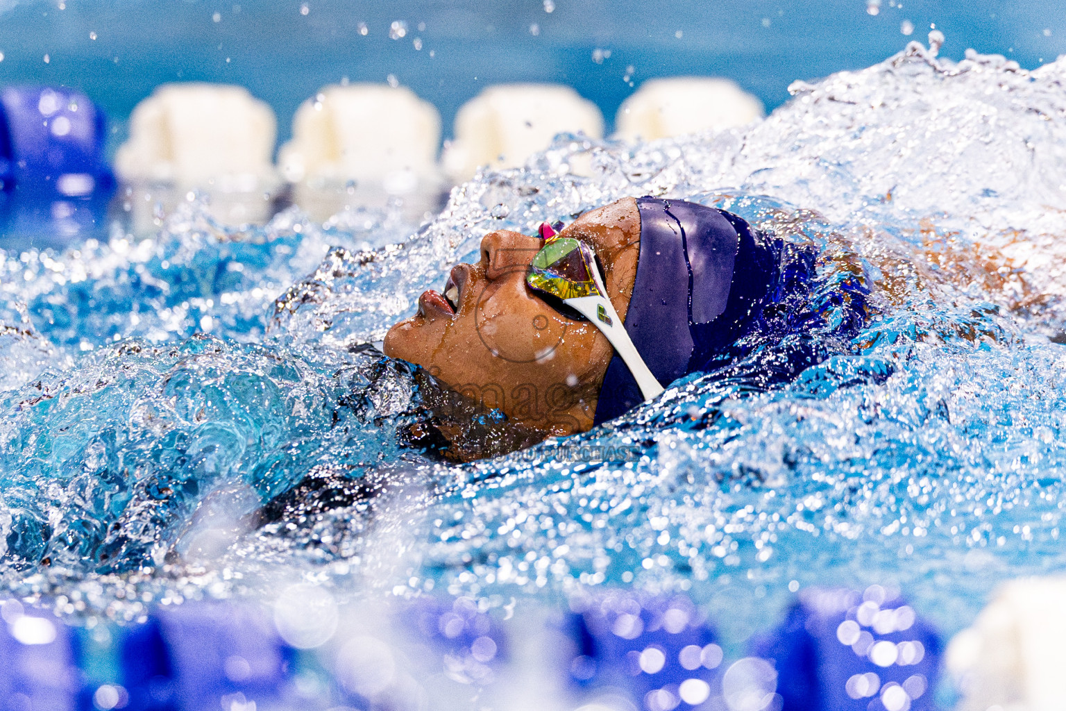 Day 4 of 1st National Short Course Swimming Competition held in Hulhumale', Maldives on Tuesday, 17th June 2025. Photos: Nausham Waheed / images.mv